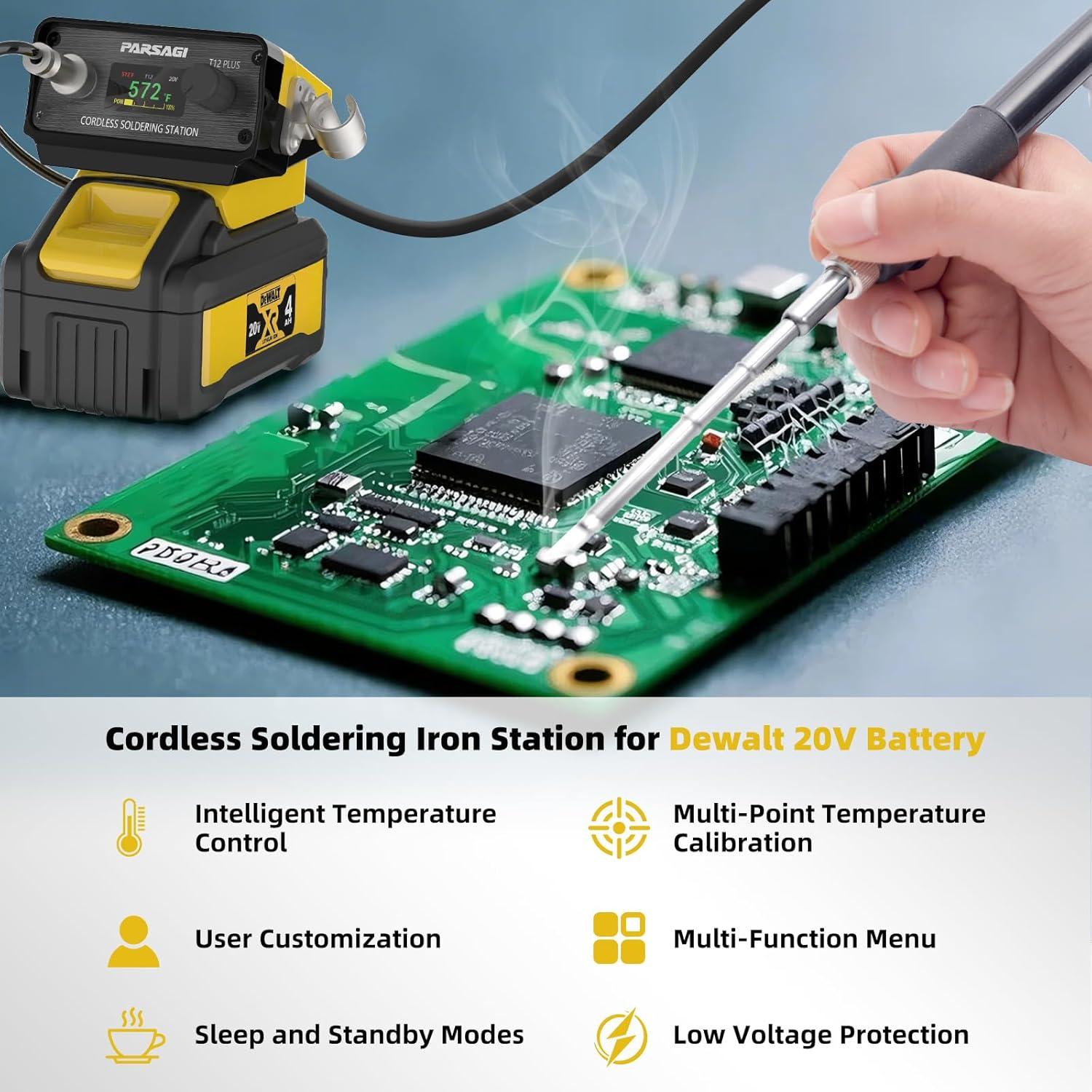 Estación de Soldadura Dewalt 20V T12 PLUS Temperatura Ajustable