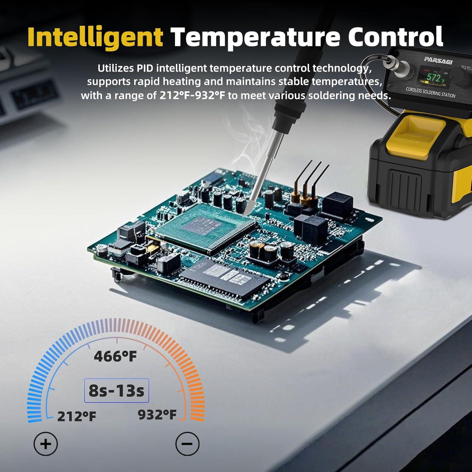 Estación de Soldadura Dewalt 20V T12 PLUS Temperatura Ajustable