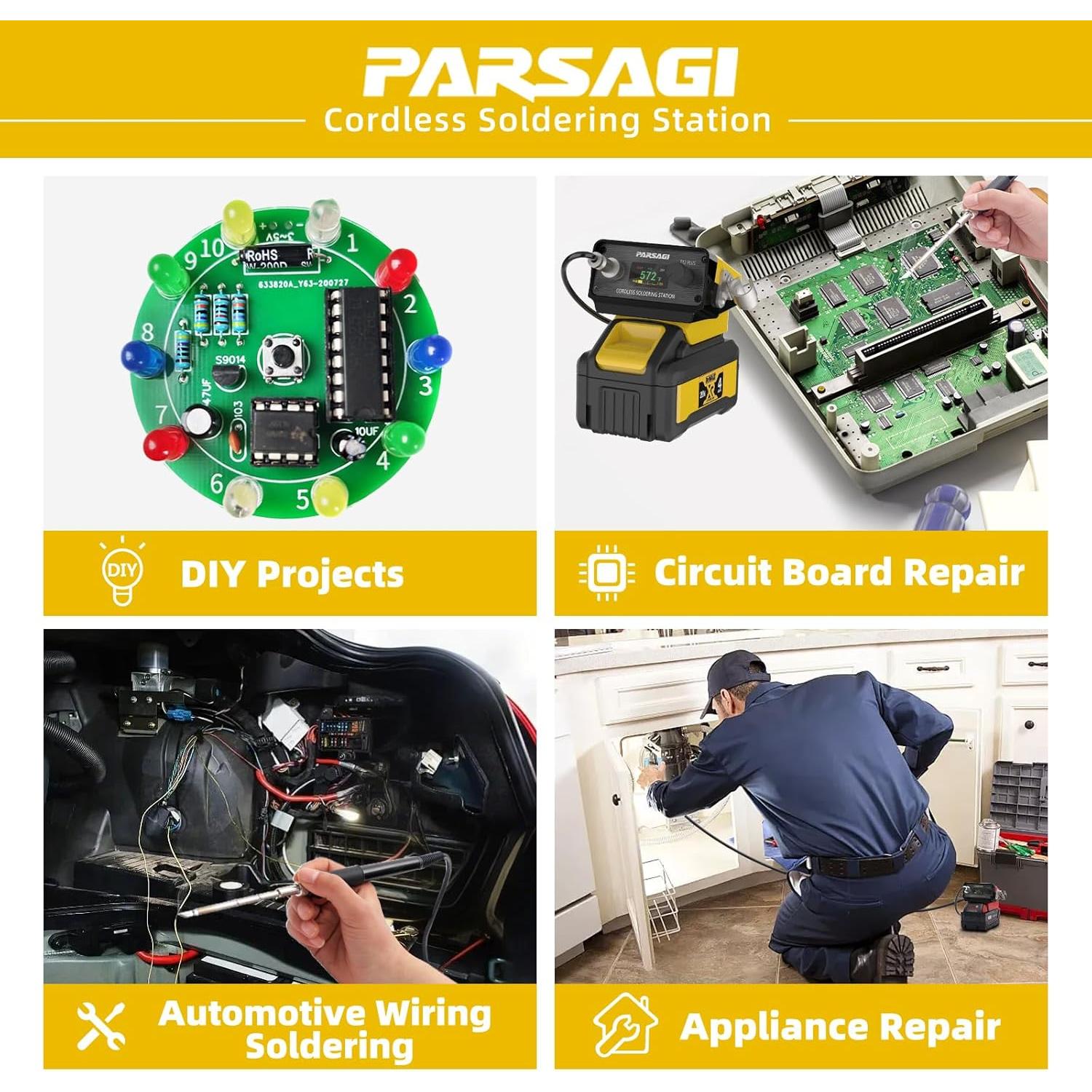 Estación de Soldadura Dewalt 20V T12 PLUS Temperatura Ajustable