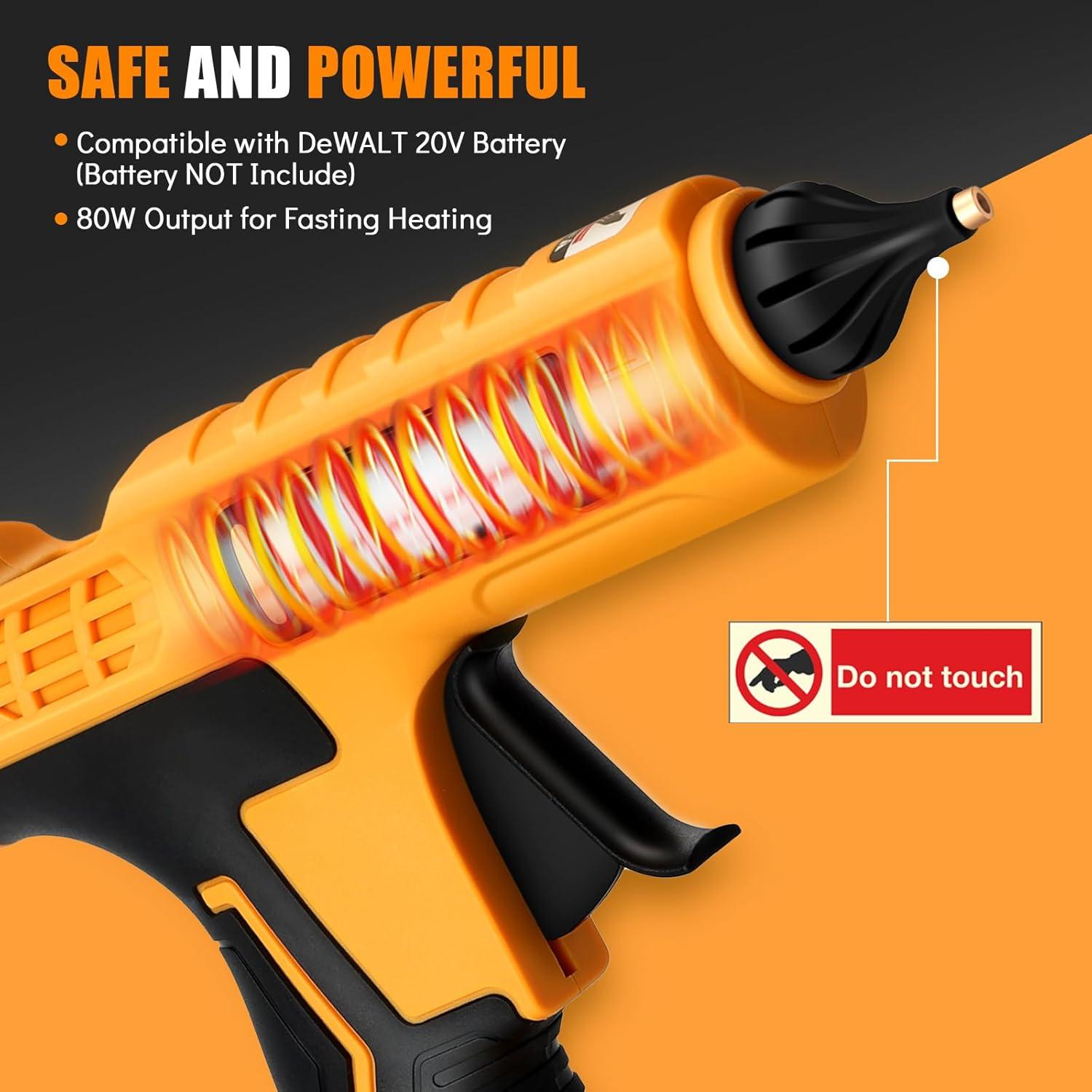 Pistola de Pegamento Caliente MtiolHig Inalámbrica 80W