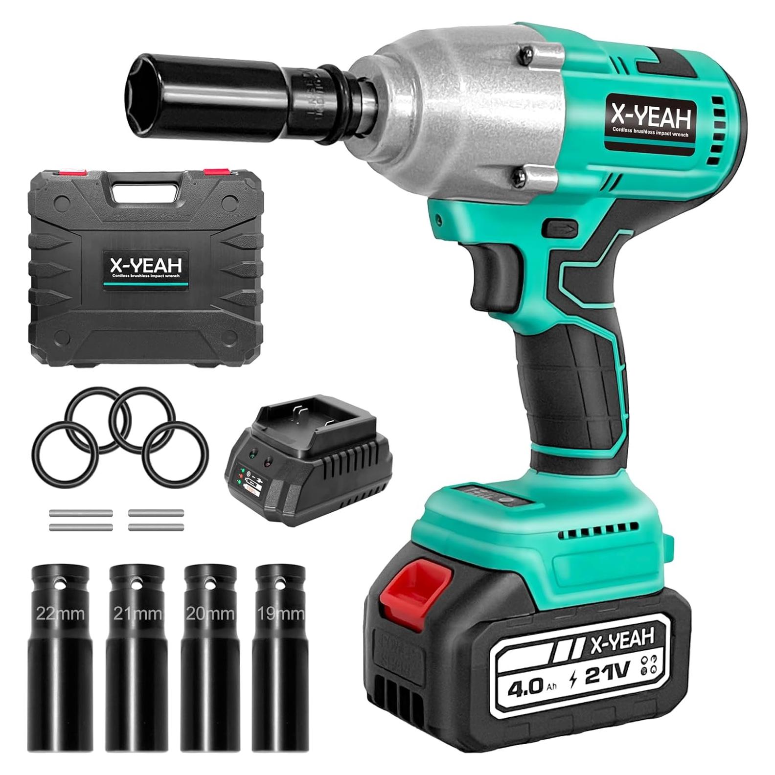 Llave de impacto X-YEAH 1/2" 550 N.m inalámbrica 21V