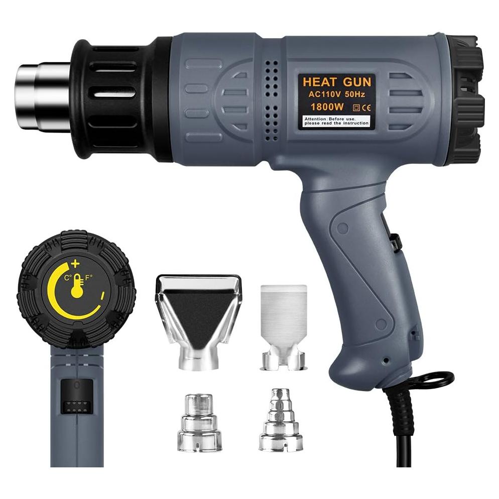 Pistola de Calor SEEKONE 1800W Control Temperatura 50-650C