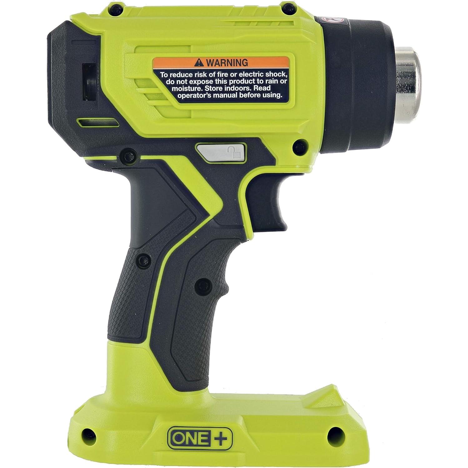 Pistola de Calor Inalámbrica Ryobi P3150 18V con Boquillas