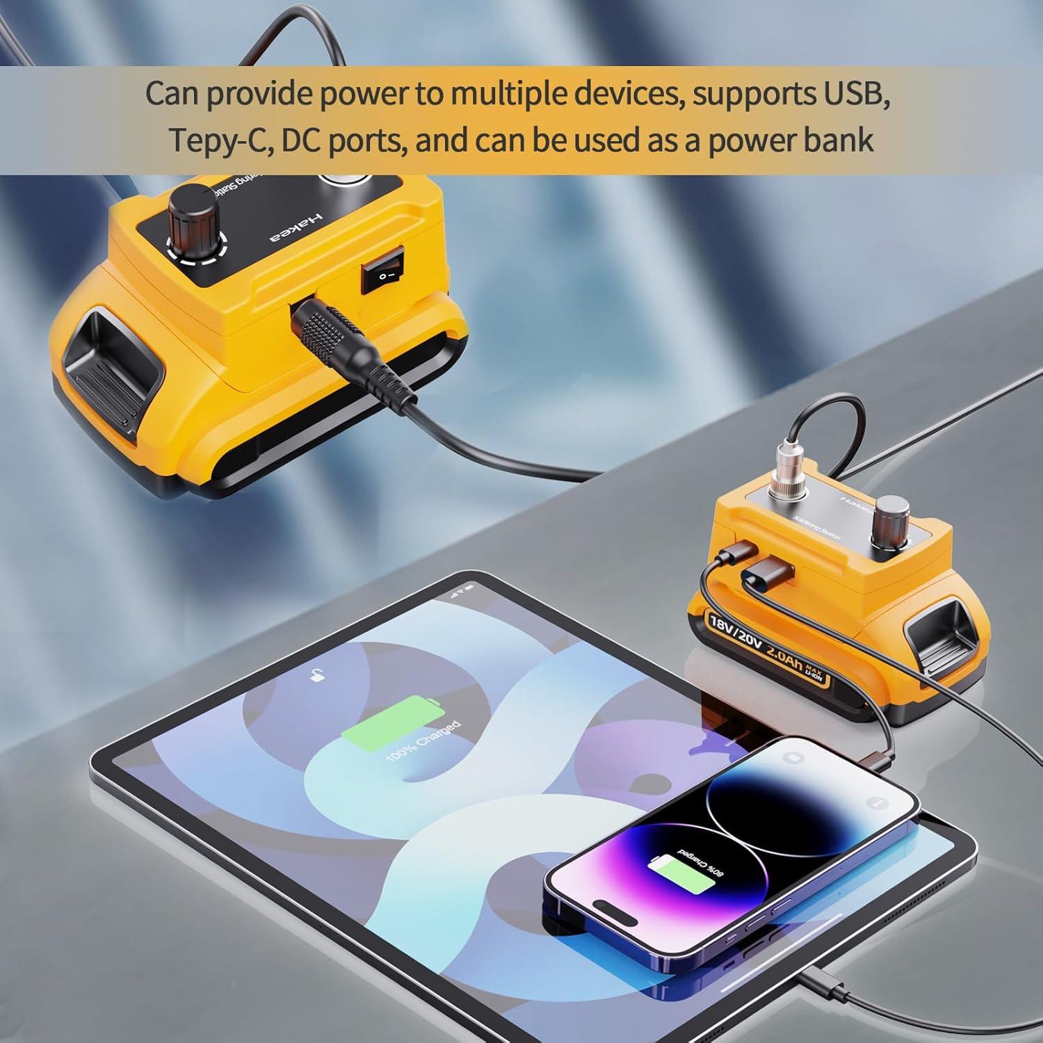 Soldador Inalámbrico Hakea Dewalt 20V Max Pantalla LCD