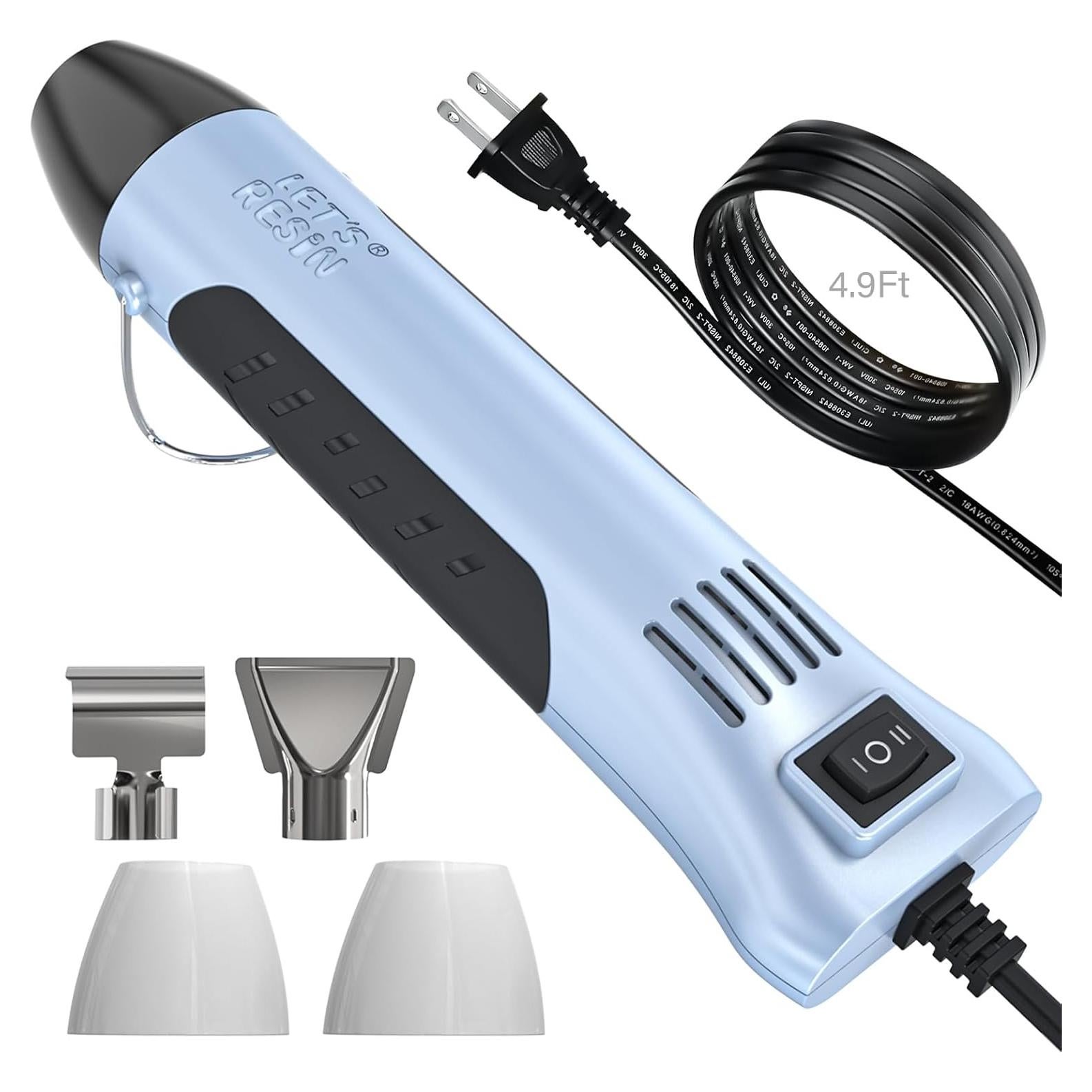 Pistola de Calor LET'S RESIN 350W Doble Temperatura 250-400°C