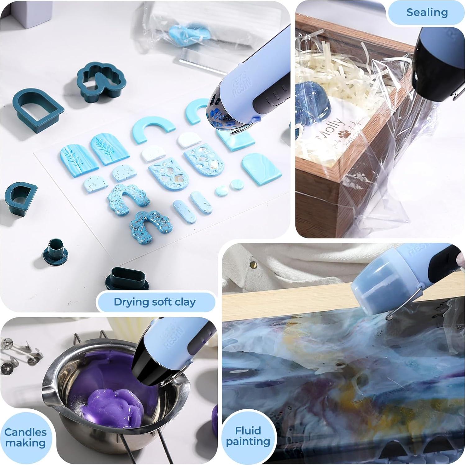 Pistola de Calor LET'S RESIN 350W Doble Temperatura 250-400°C