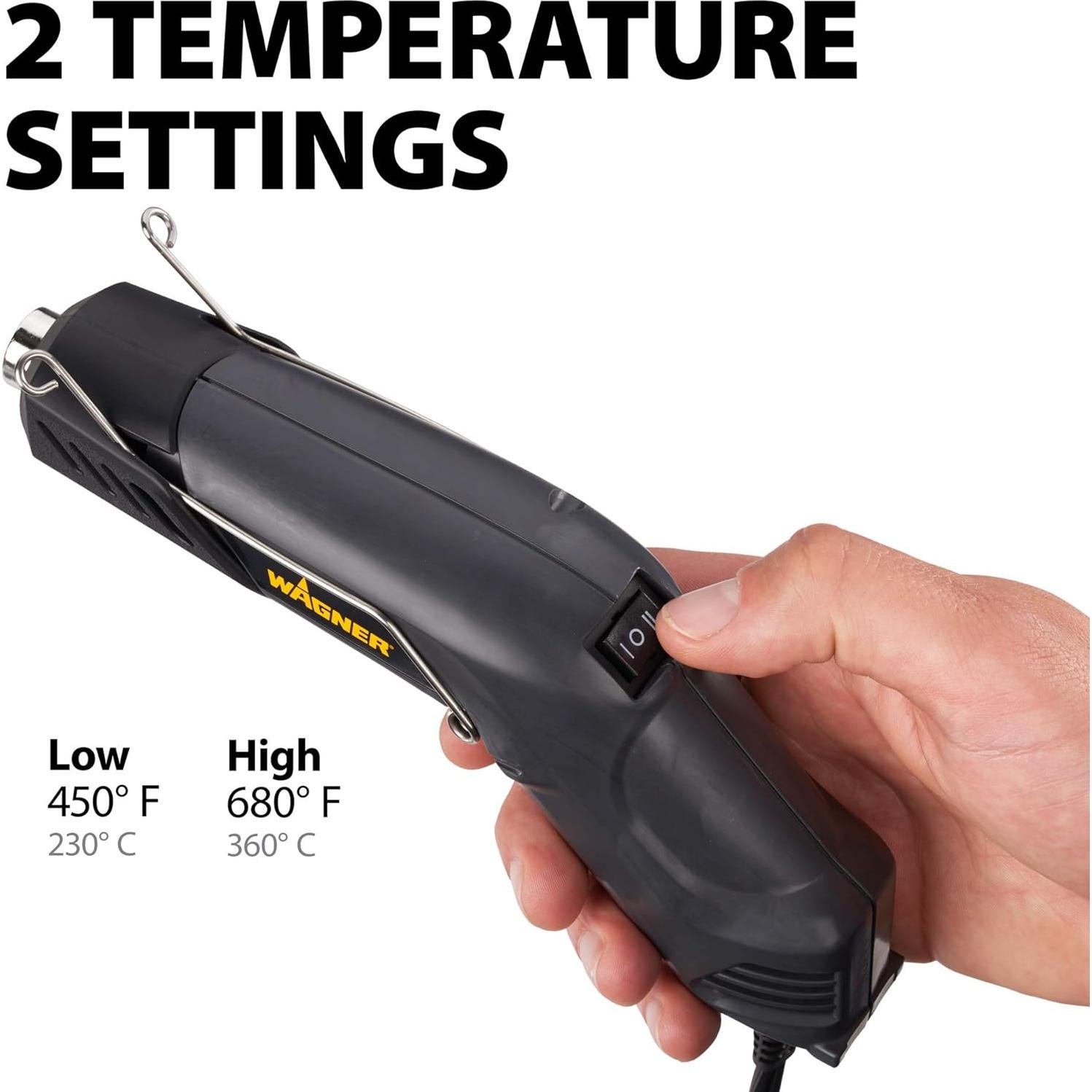 Pistola de Calor Wagner HT400 para Manualidades Doble Temperatura