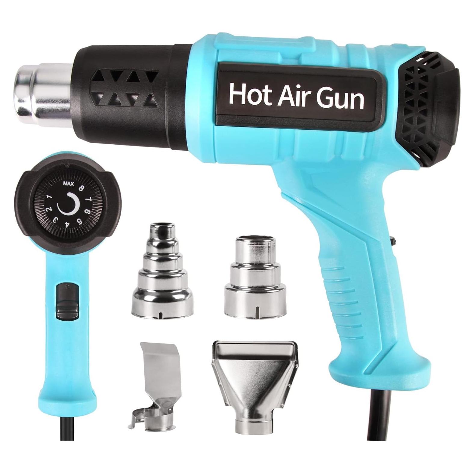 Pistola de Calor LDK 2000W con 4 Boquillas y Control T°