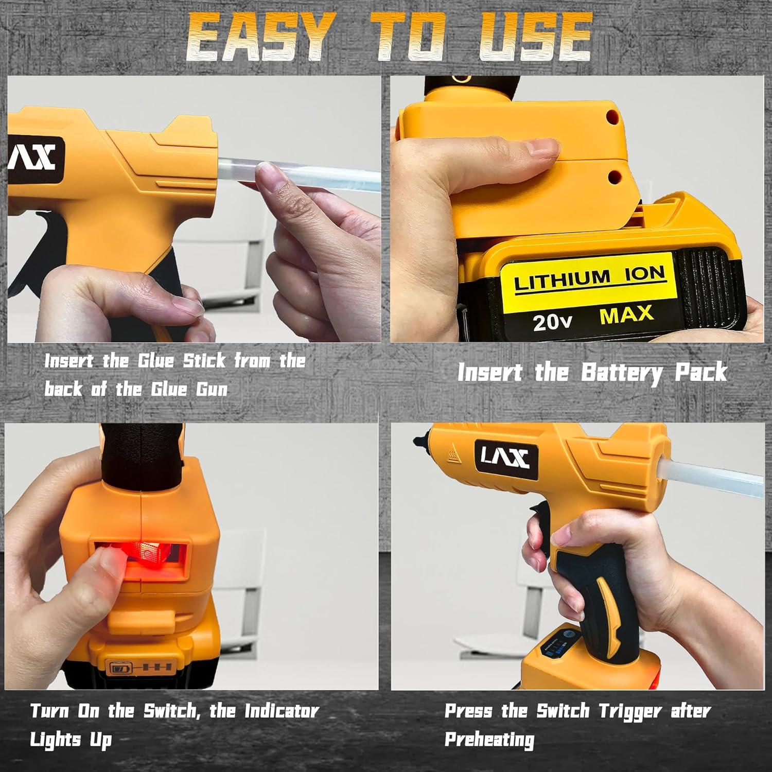 Pistola de Pegamento Caliente L1NXIXI 100W Dewalt 20V