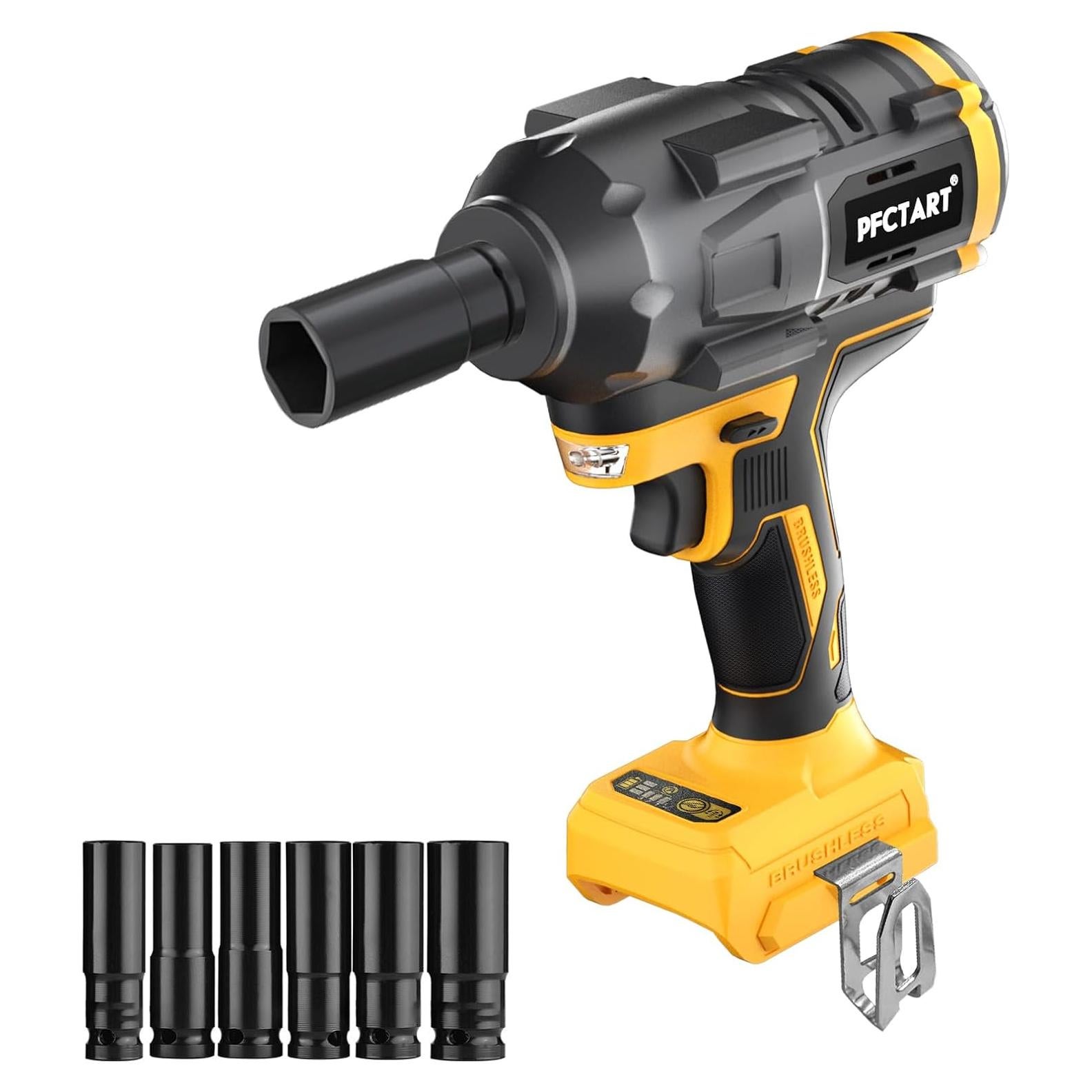 Llave de impacto inalámbrica PFCTART 20V 1250N.m 3300RPM