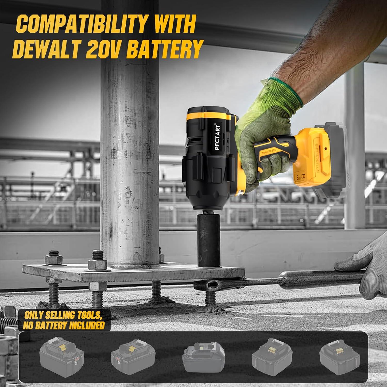 Llave de impacto inalámbrica PFCTART 20V 1250N.m 3300RPM