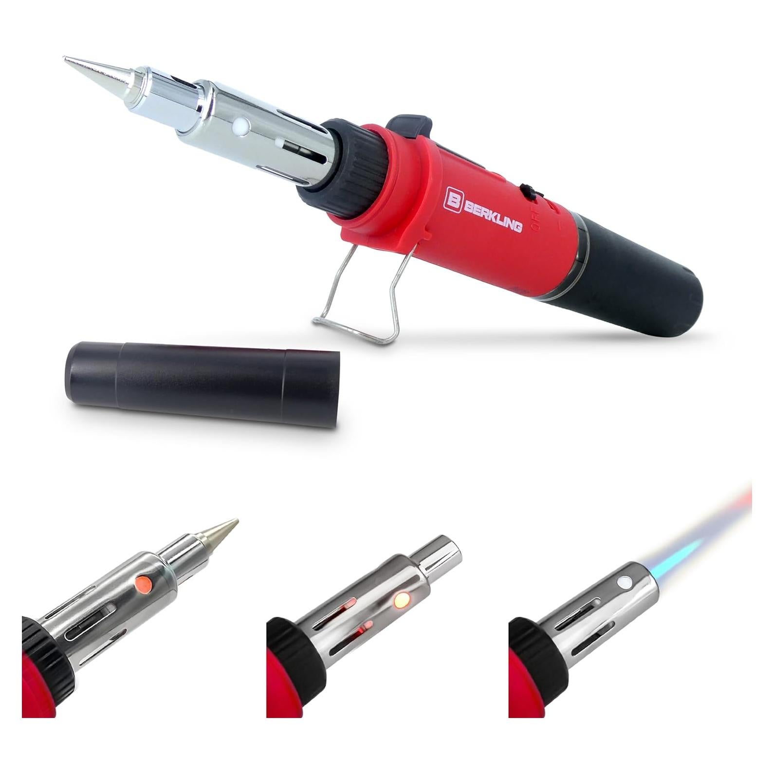 Soldador Butano Berkling BSG-568 3-en-1 Portátil 125W