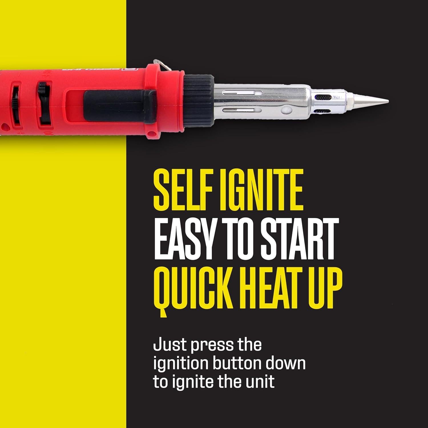 Soldador Butano Berkling BSG-568 3-en-1 Portátil 125W