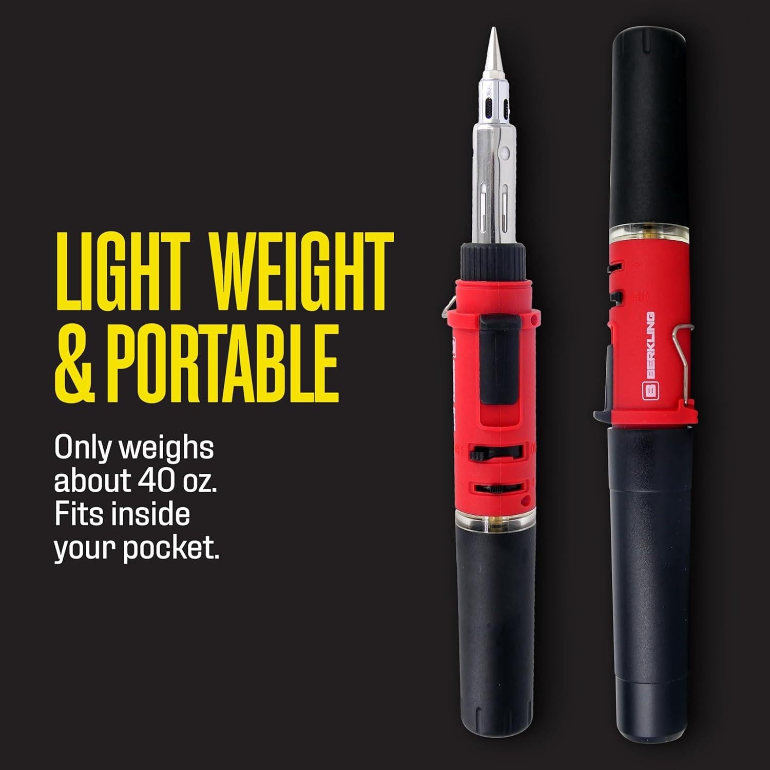 Soldador Butano Berkling BSG-568 3-en-1 Portátil 125W