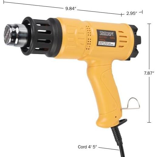Pistola de Calor Stalwart 1800W Doble Temperatura 50-600°C