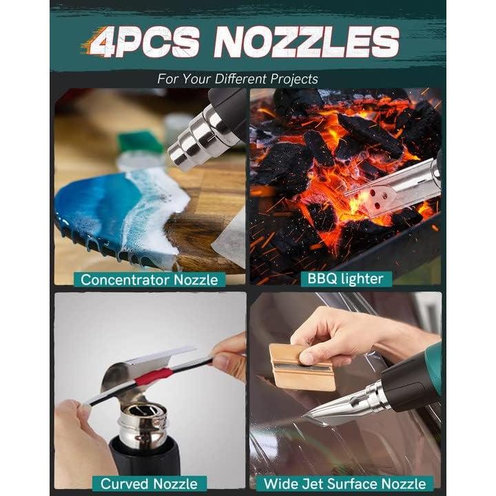 Pistola de Calor PRULDE 1500W 2 Temperaturas 300-600°C