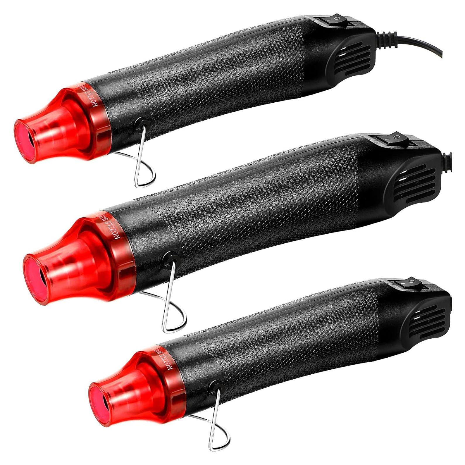 3 Mini Pistolas de Calor 300W Cunno para Manualidades DIY