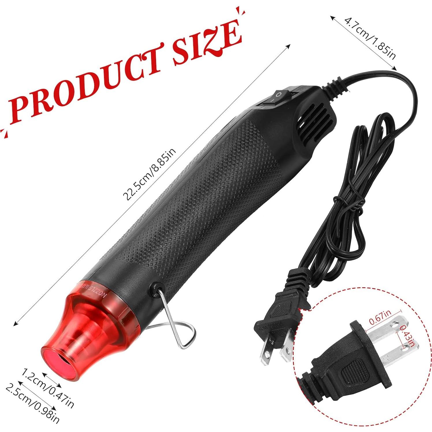 3 Mini Pistolas de Calor 300W Cunno para Manualidades DIY