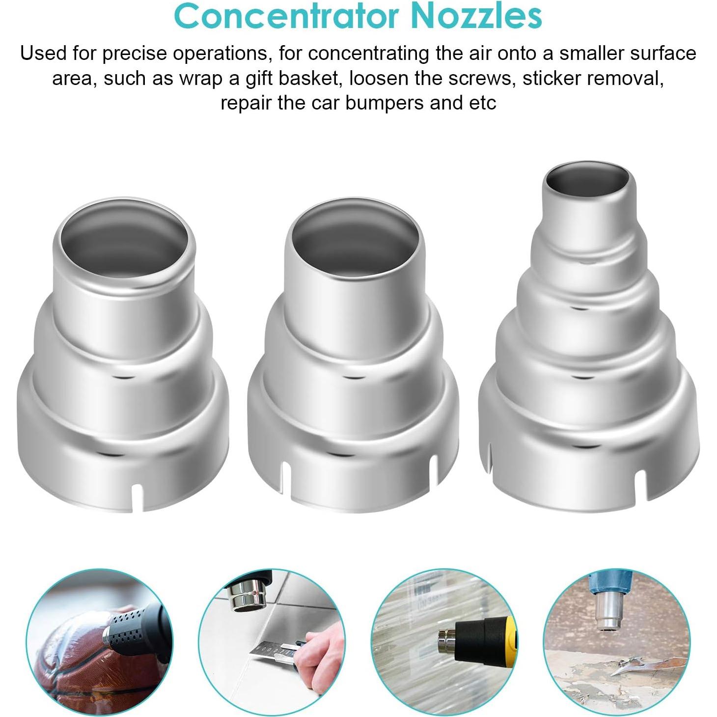 Kit de boquillas para pistola de calor TOPINCN 7 piezas