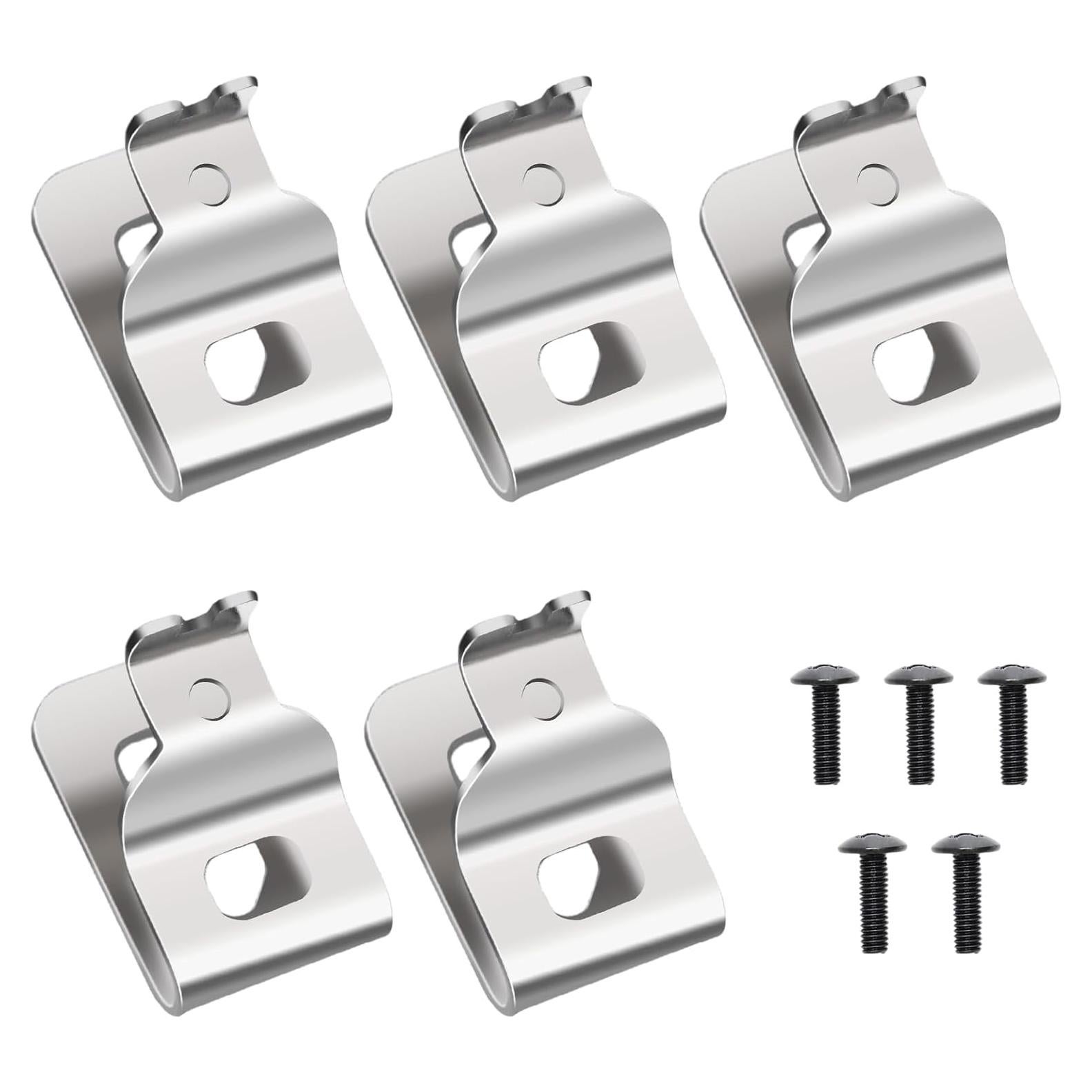 5 Clips de Cinturón COITEK para Dewalt N268241 - Acero Inoxidable