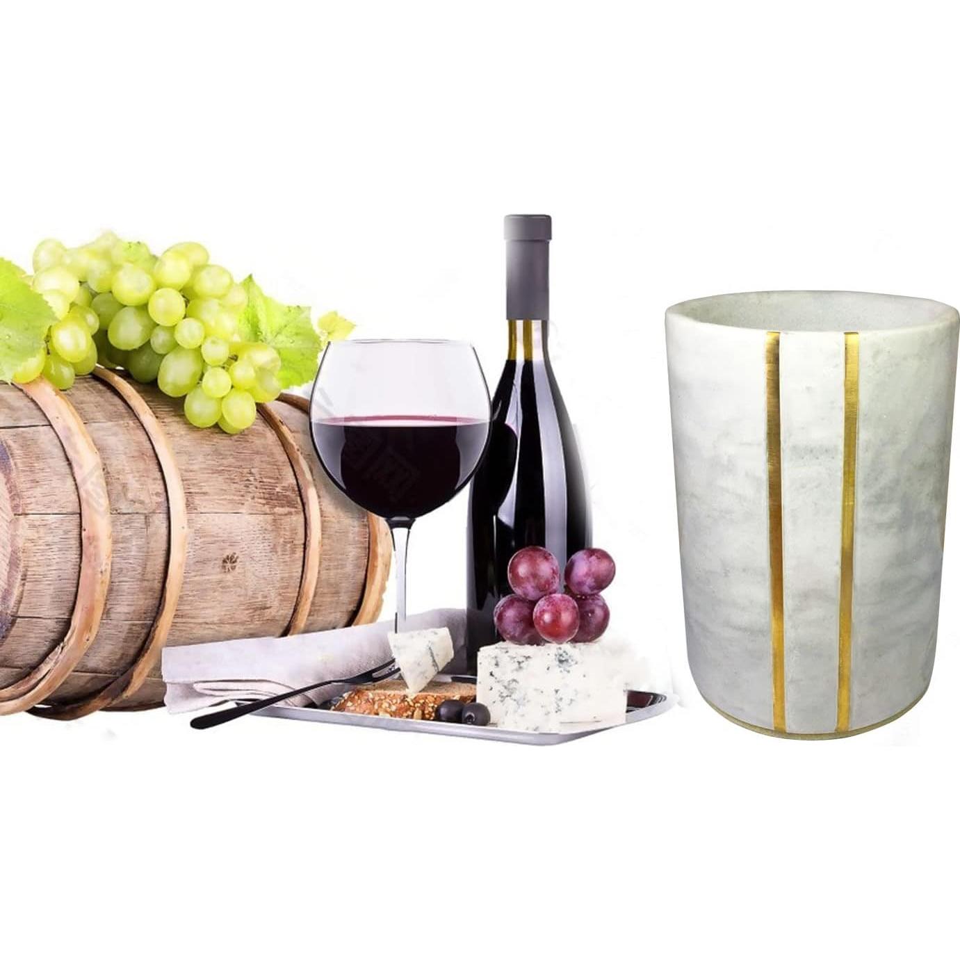 Enfriador de Vino de Mármol Yepmlrt 750ml Diseño Elegante