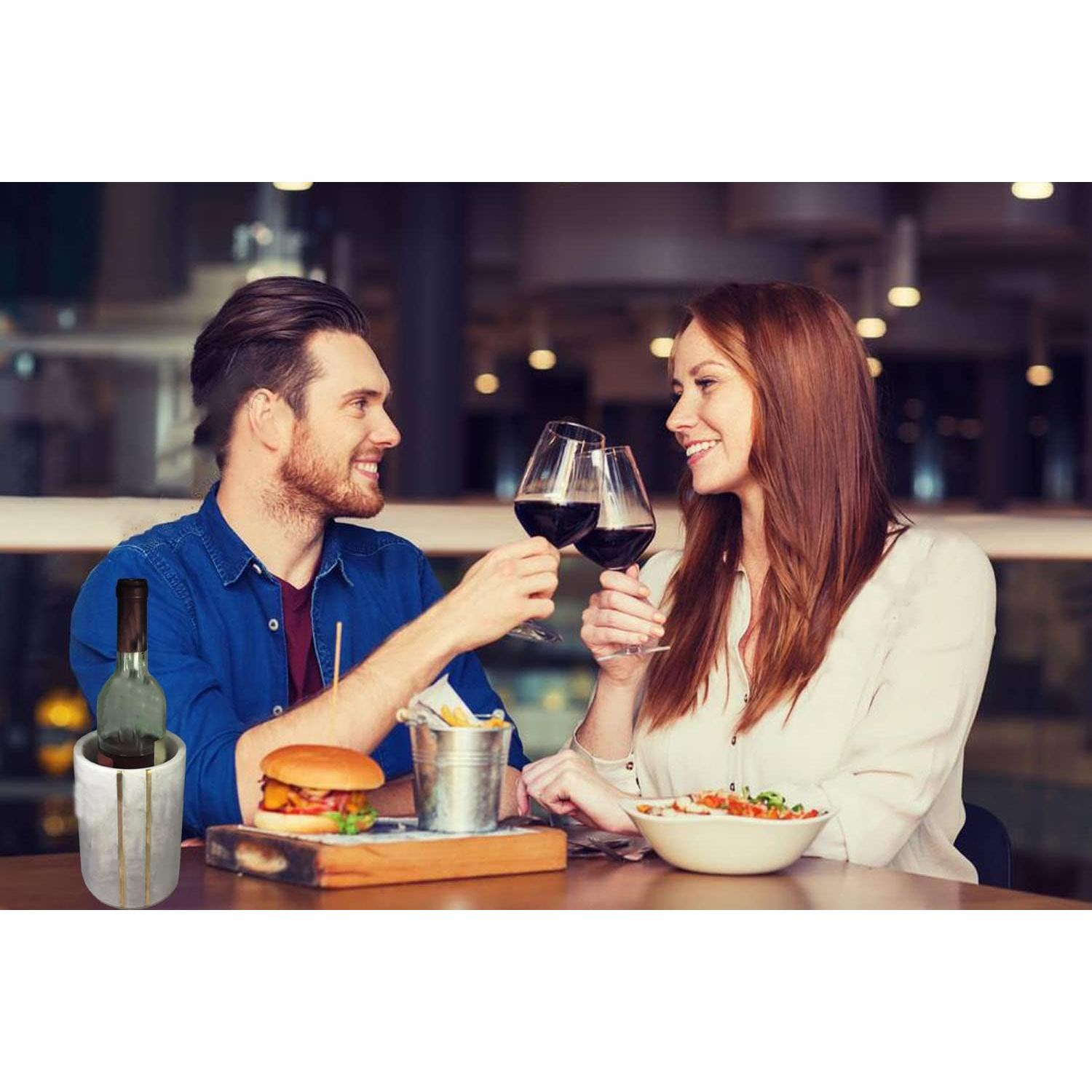 Enfriador de Vino de Mármol Yepmlrt 750ml Diseño Elegante