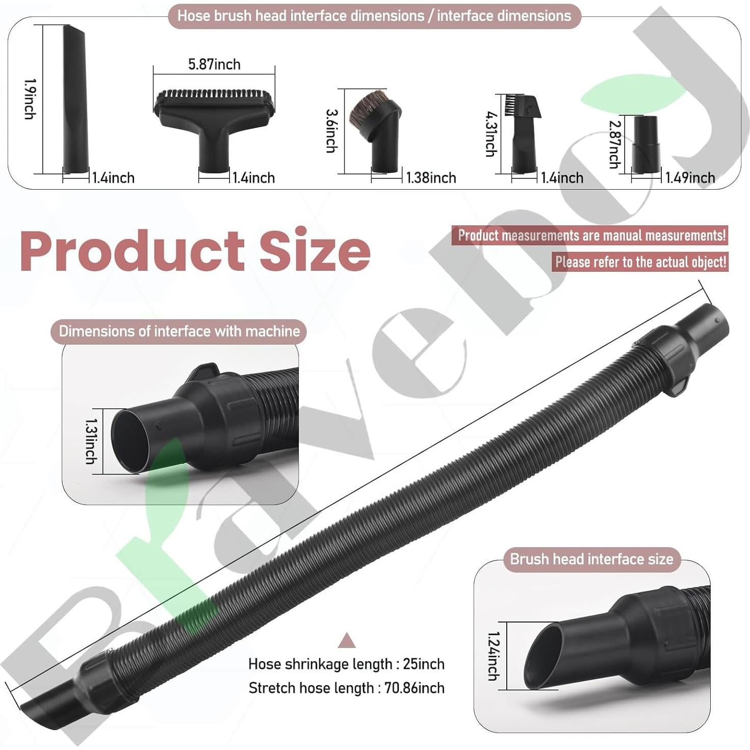 Conjunto de Manguera de Reemplazo Braveboy 5140128-68 para Aspiradora D-eWalt