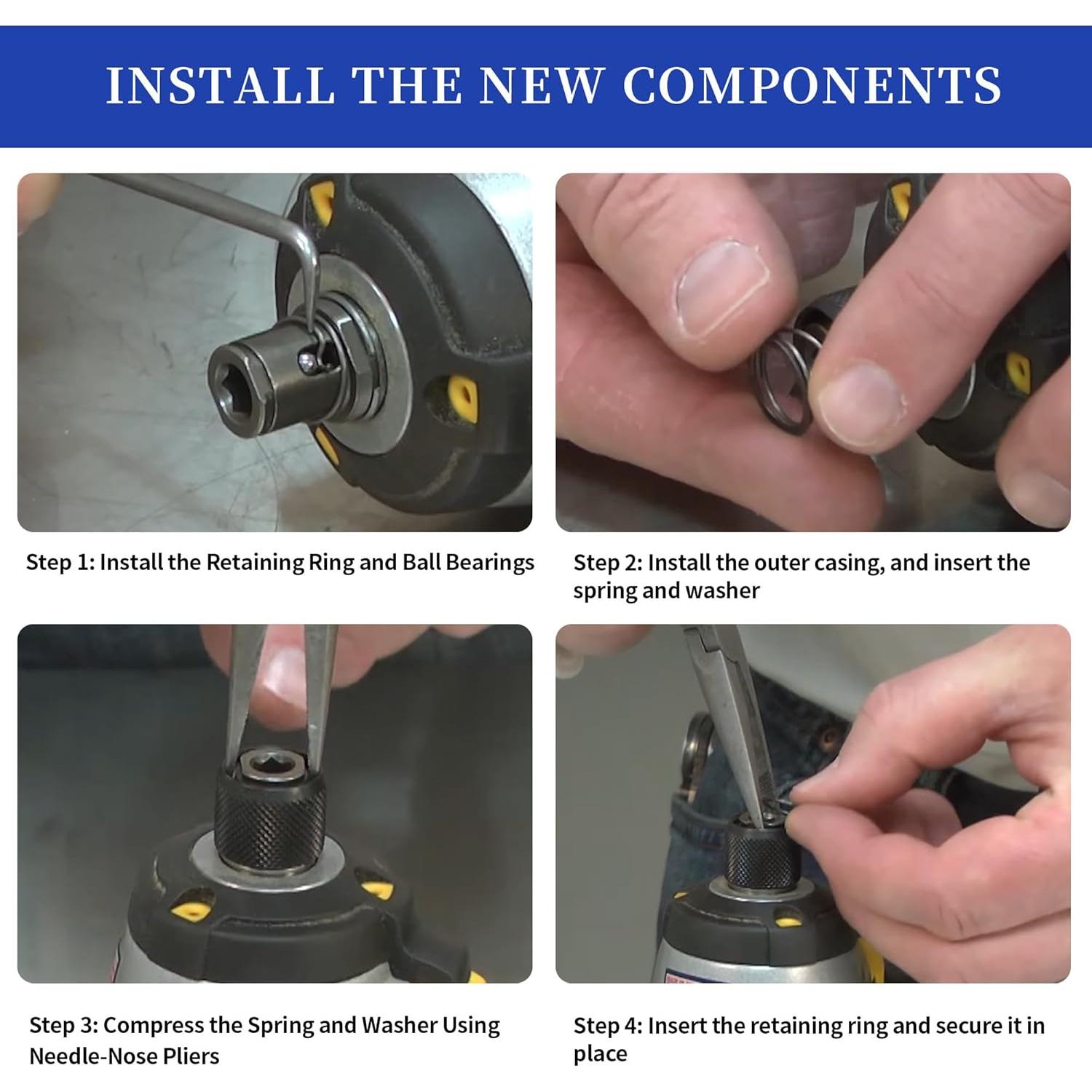 Kit de Resortes con Bolas de Acero DEWALT N078434 N089668