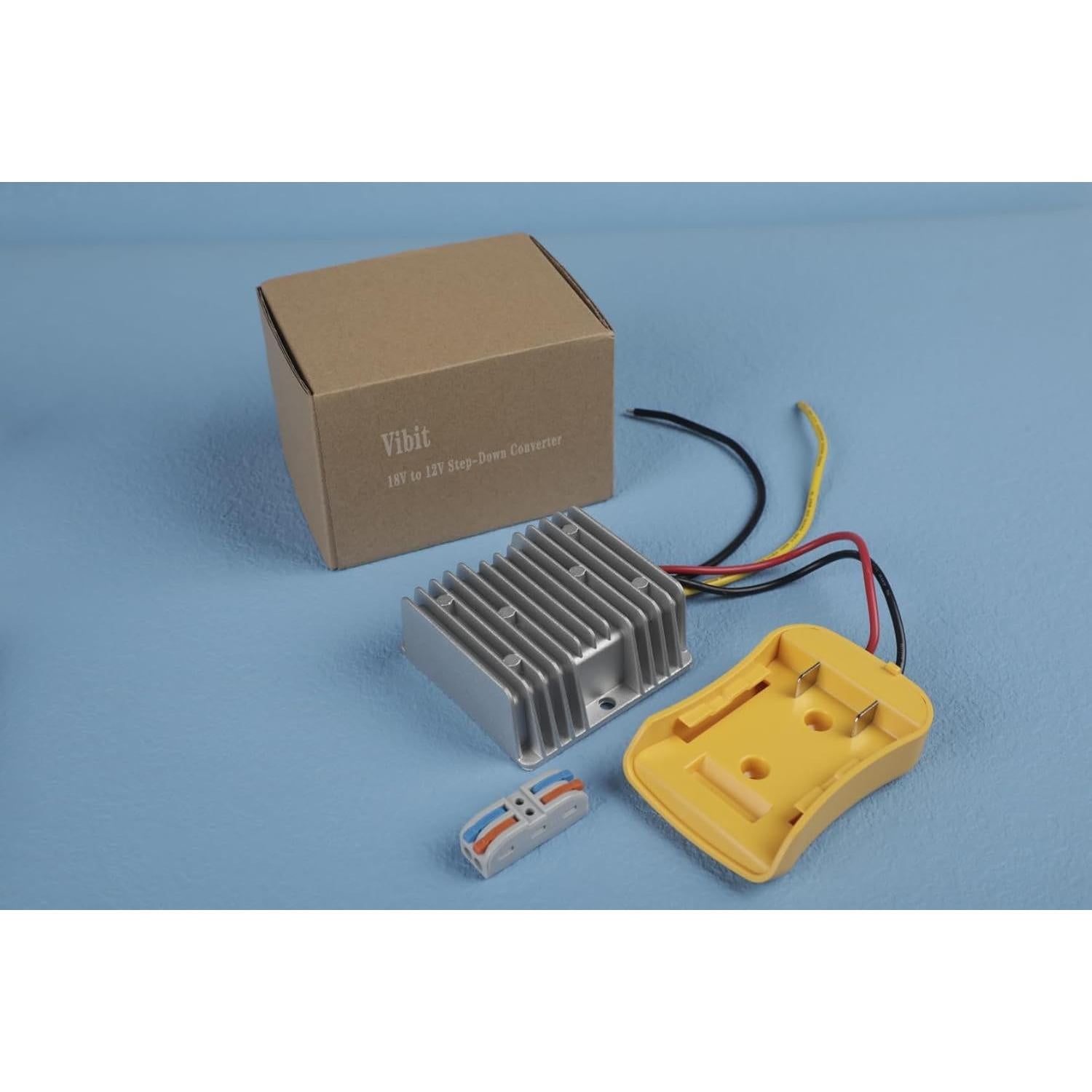 Convertidor de Voltaje 20V a 12V Vibit 180W para Batería Dewalt