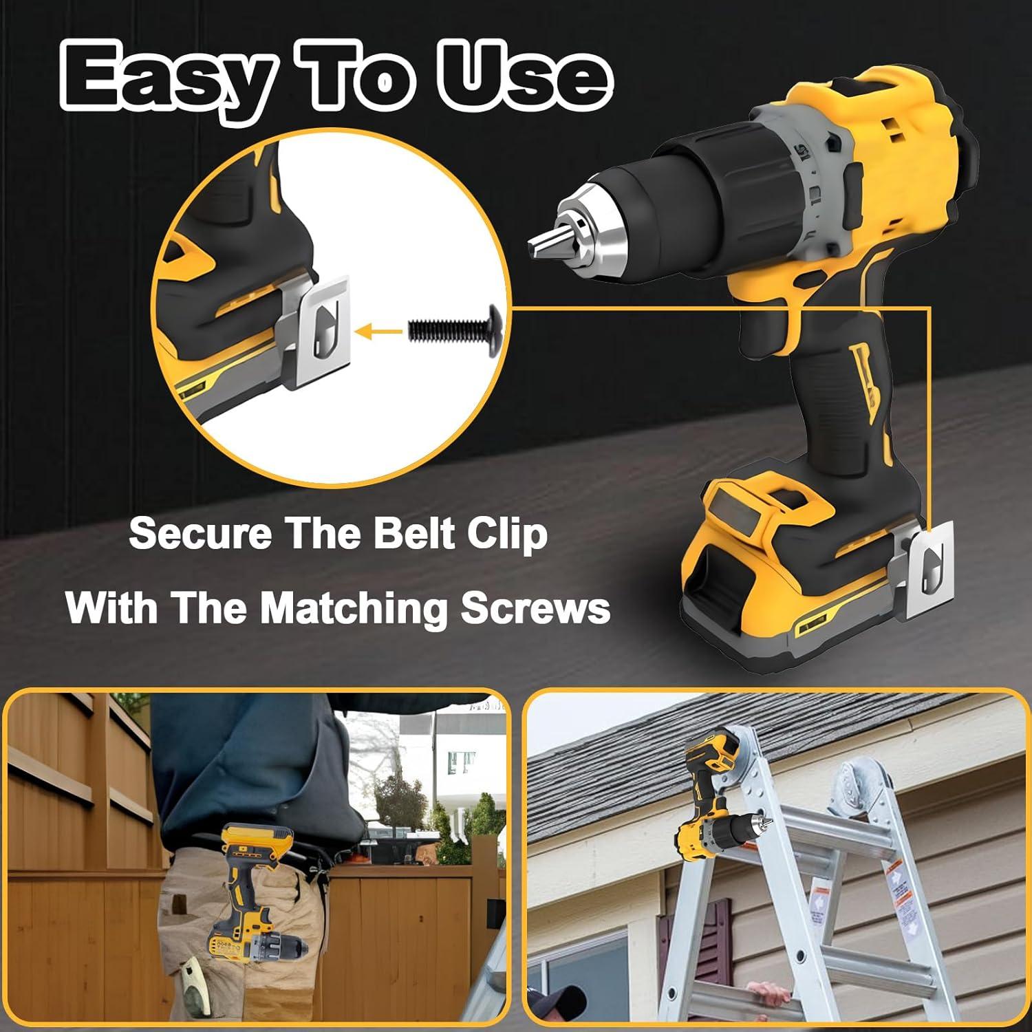 Ganchos de Cinturón Acero Inoxidable Dewalt N268241 - Kit 10