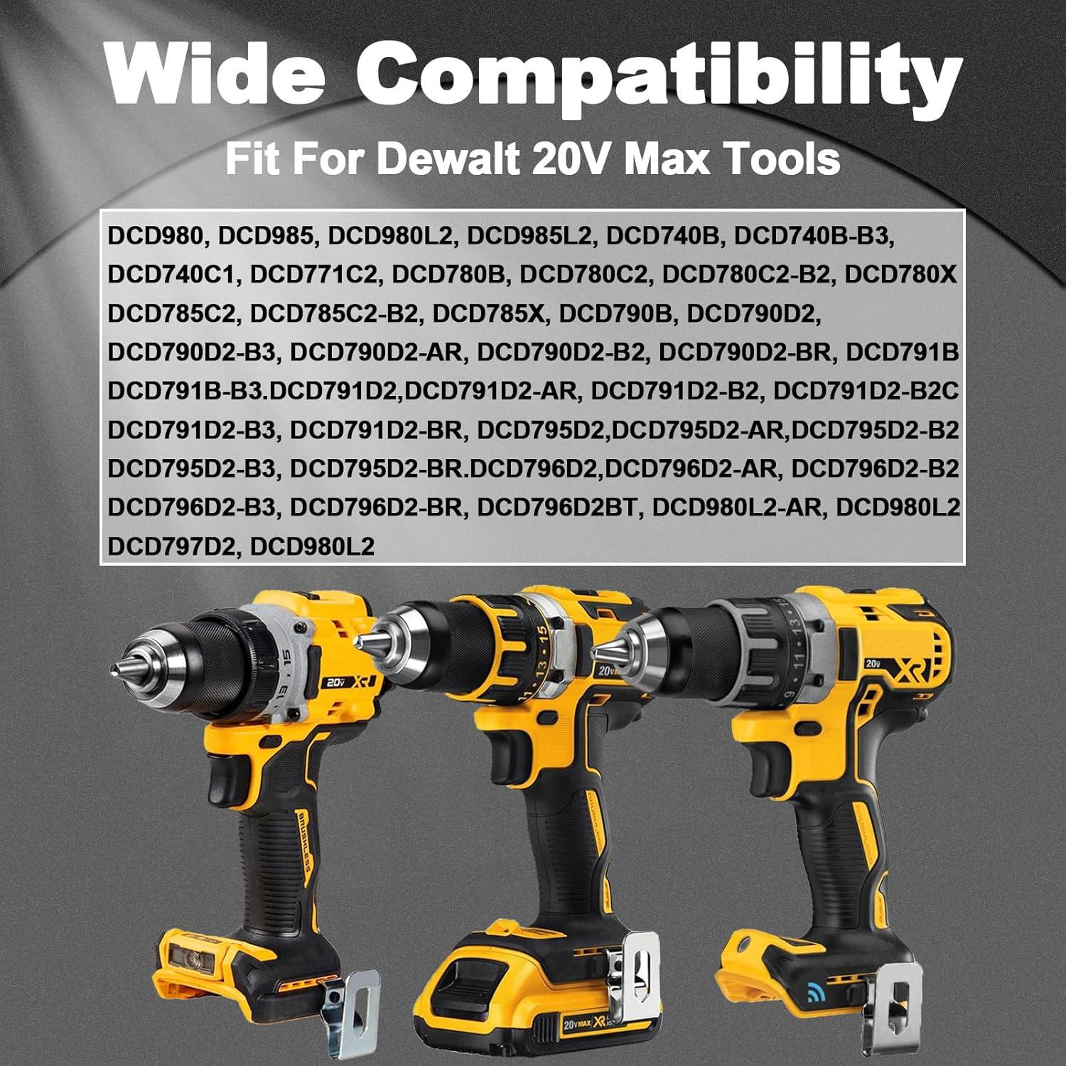 Ganchos de Cinturón Acero Inoxidable Dewalt N268241 - Kit 10