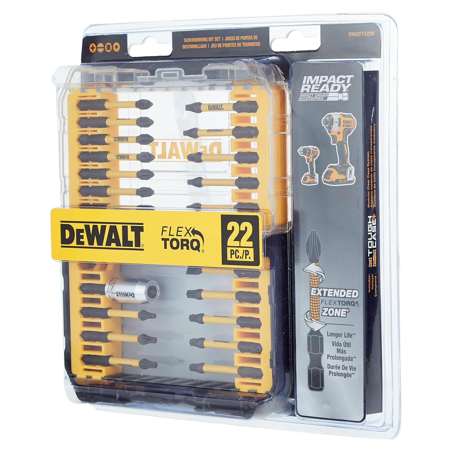 Juego de Puntas DEWALT FlexTorq 22 Piezas para Impacto