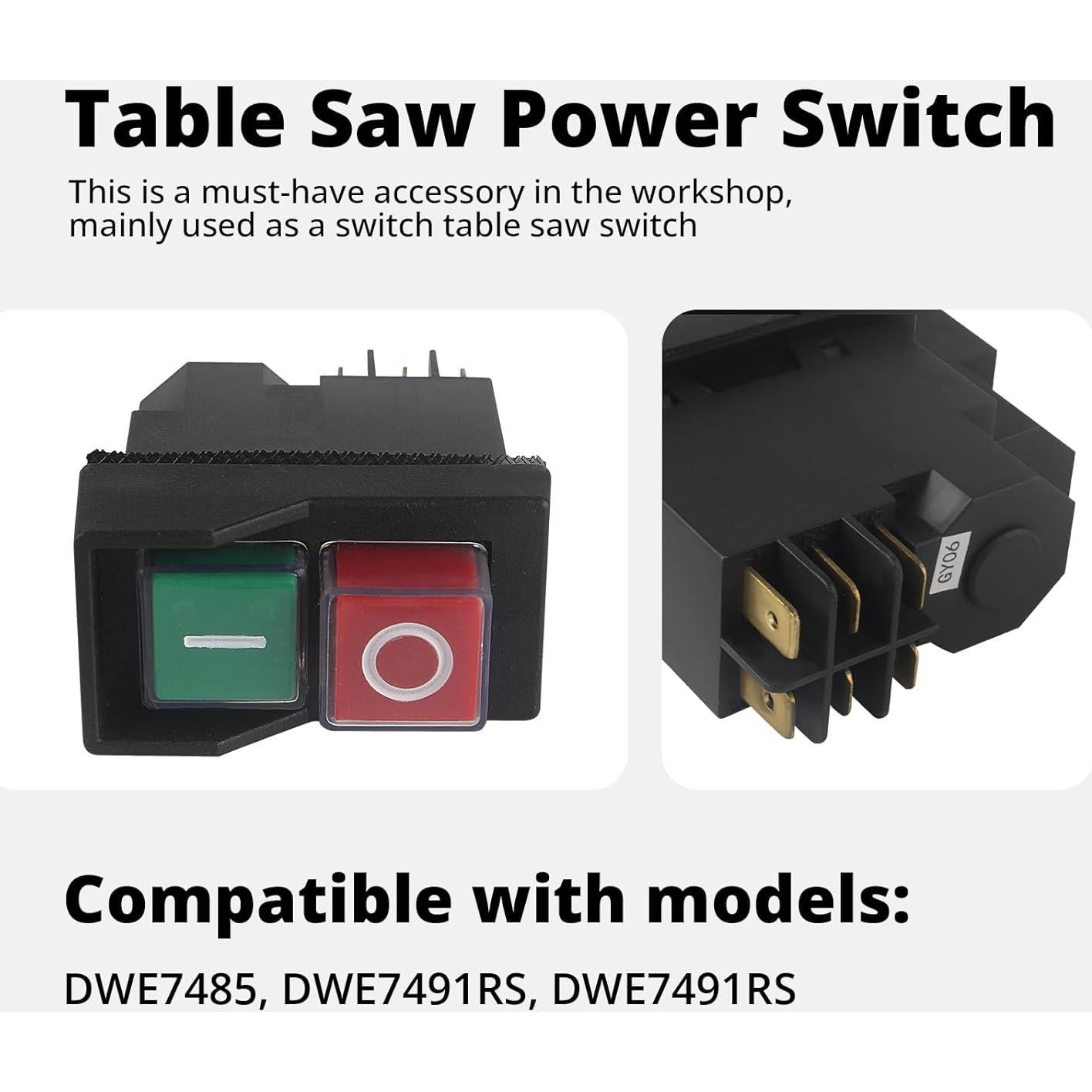 Interruptor de Sierra de Mesa Sthovd N603746 Compatible DWE7485