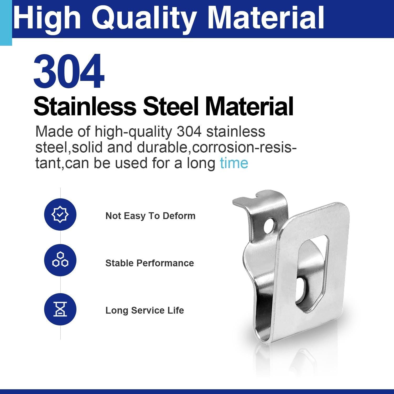 Ganchos para Cinturón Dewalt 6 Piezas Acero Inoxidable