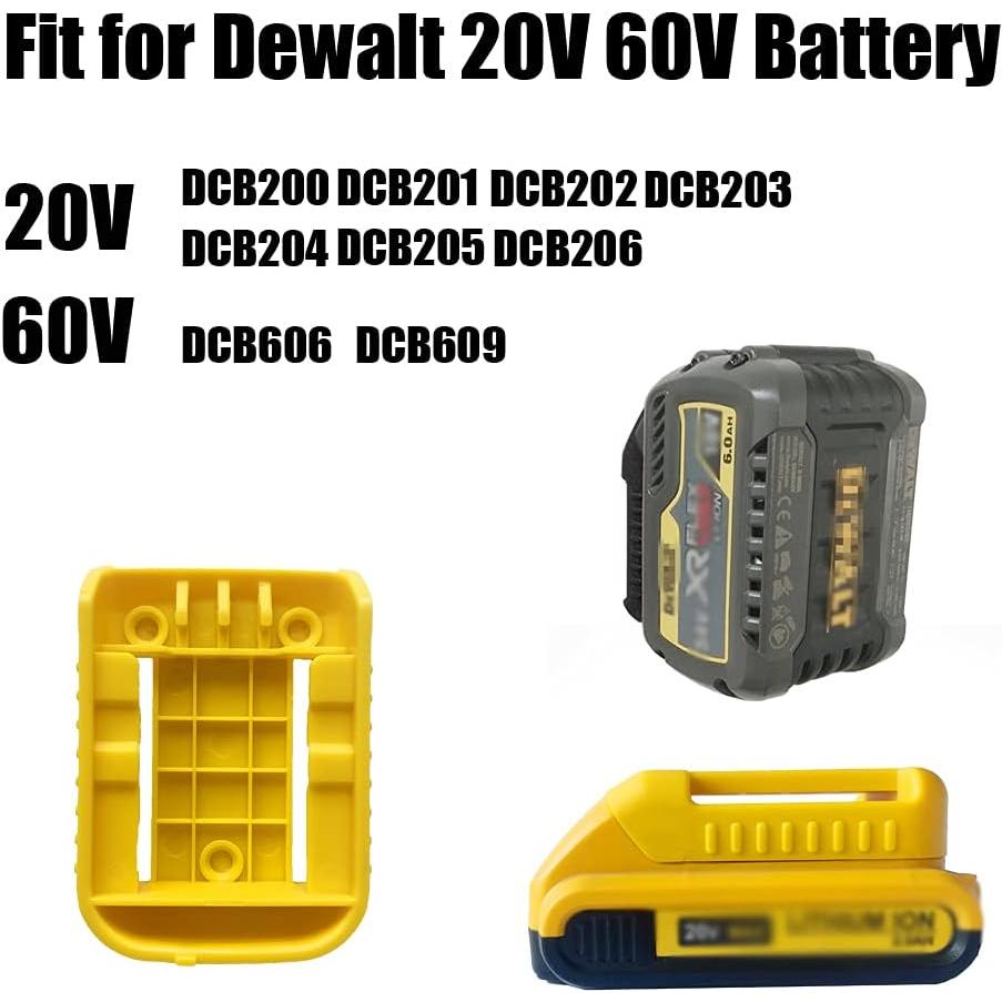 Soportes de Batería Dewalt 20V 60V Amarillo 14 Paquetes