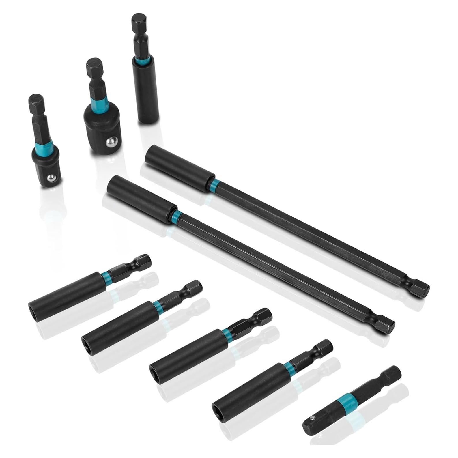 Juego de adaptadores de bits V2ine 10 piezas con estuche