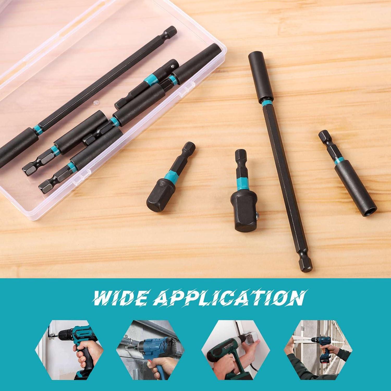 Juego de adaptadores de bits V2ine 10 piezas con estuche