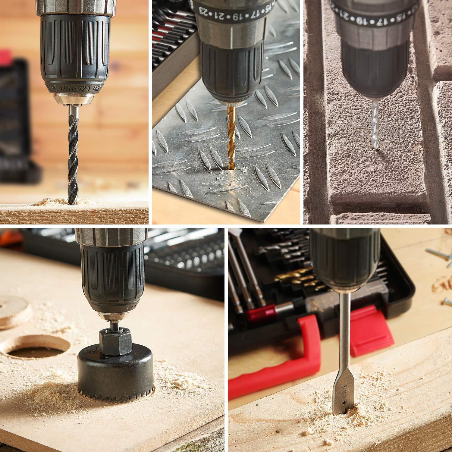 Kit de Accesorios de Perforación KingTool 318 Piezas