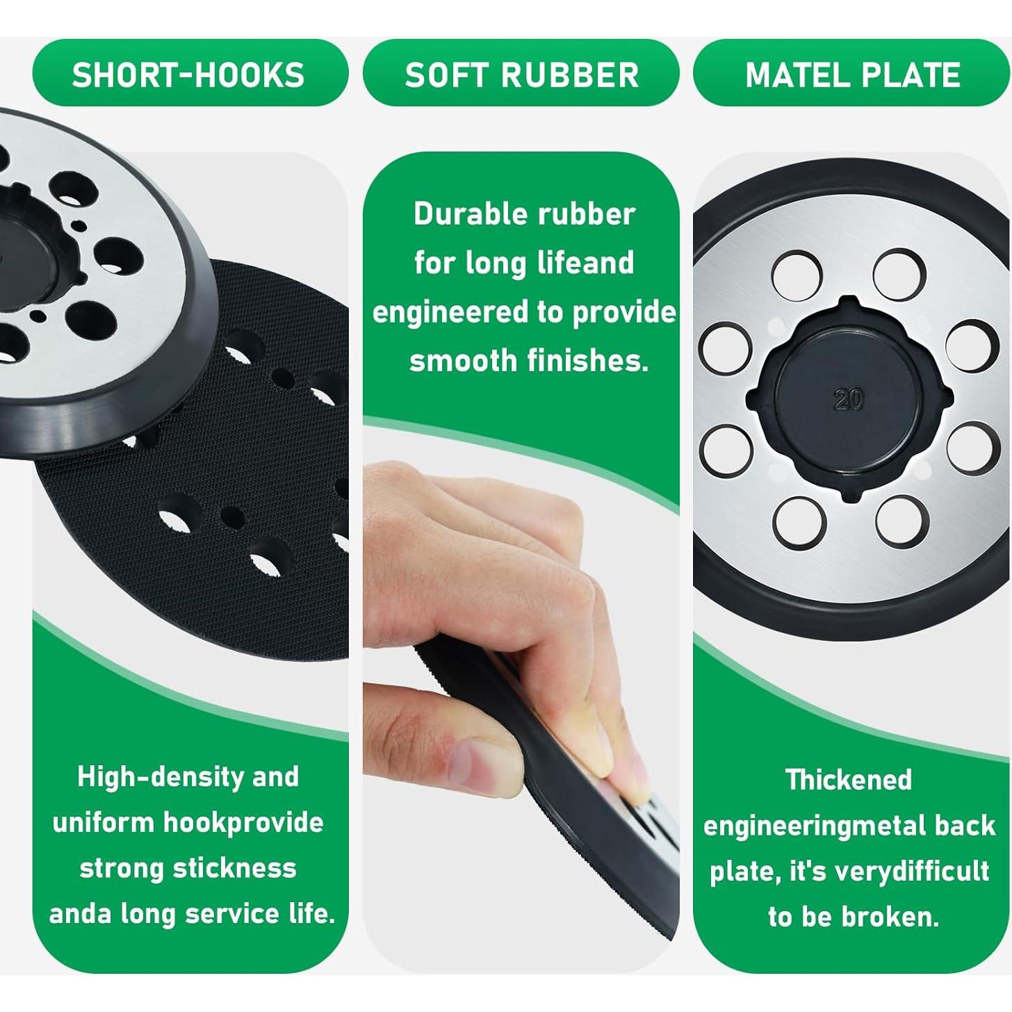 Pad de Lijado Klypticfit 12.7 cm 8 Agujeros para DeWalt