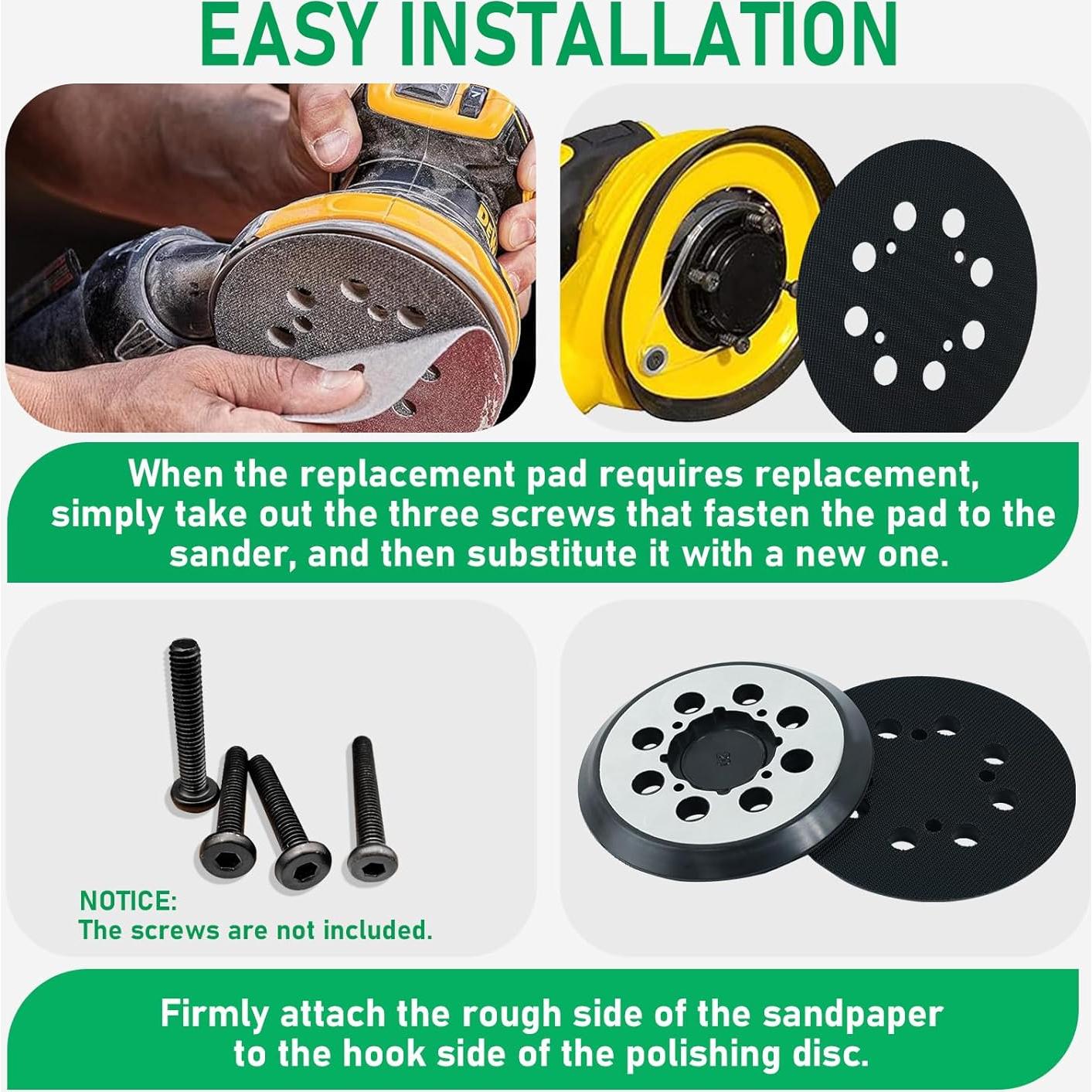 Pad de Lijado Klypticfit 12.7 cm 8 Agujeros para DeWalt