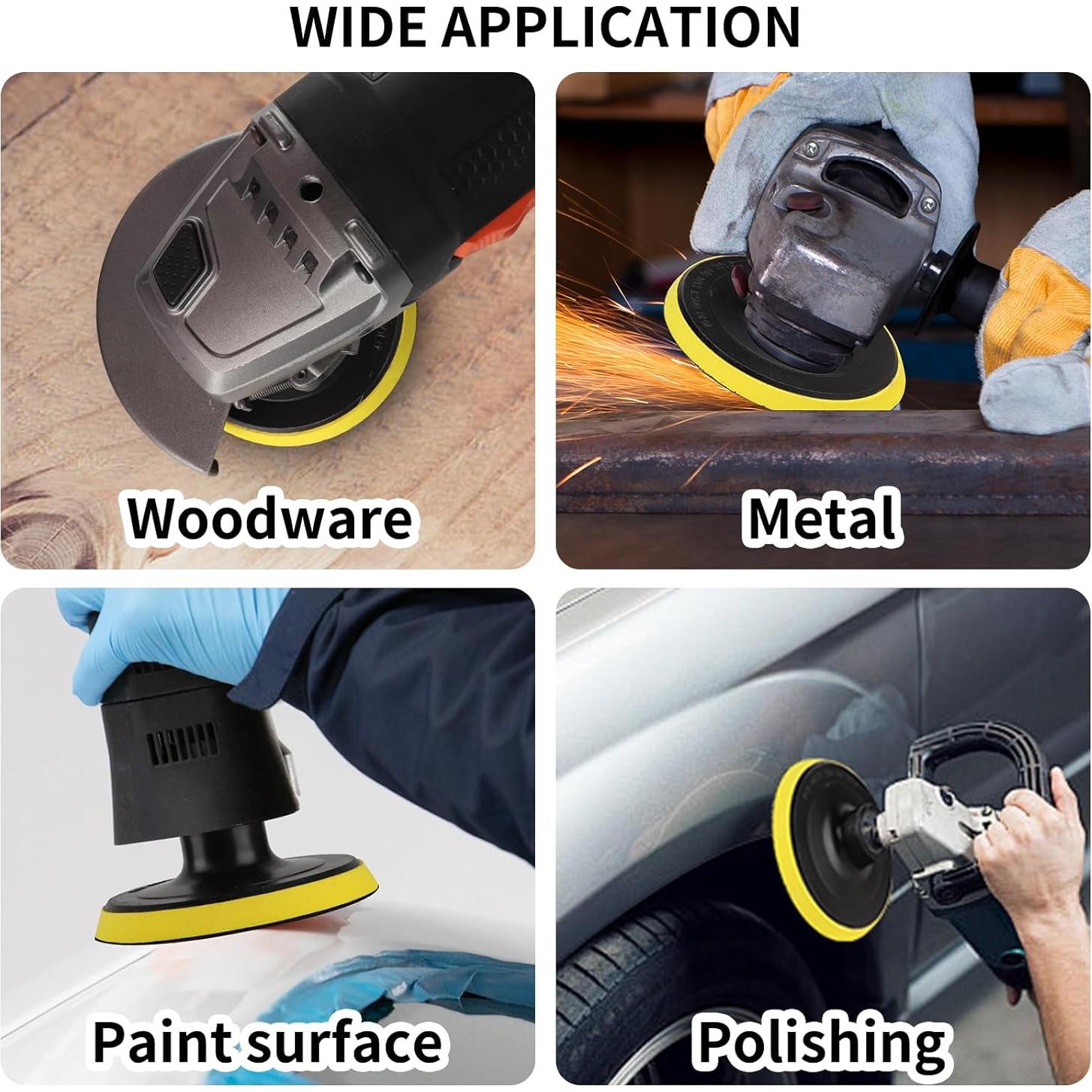 100 Discos de Lijado 4" Boounyatin con Adaptador 8mm