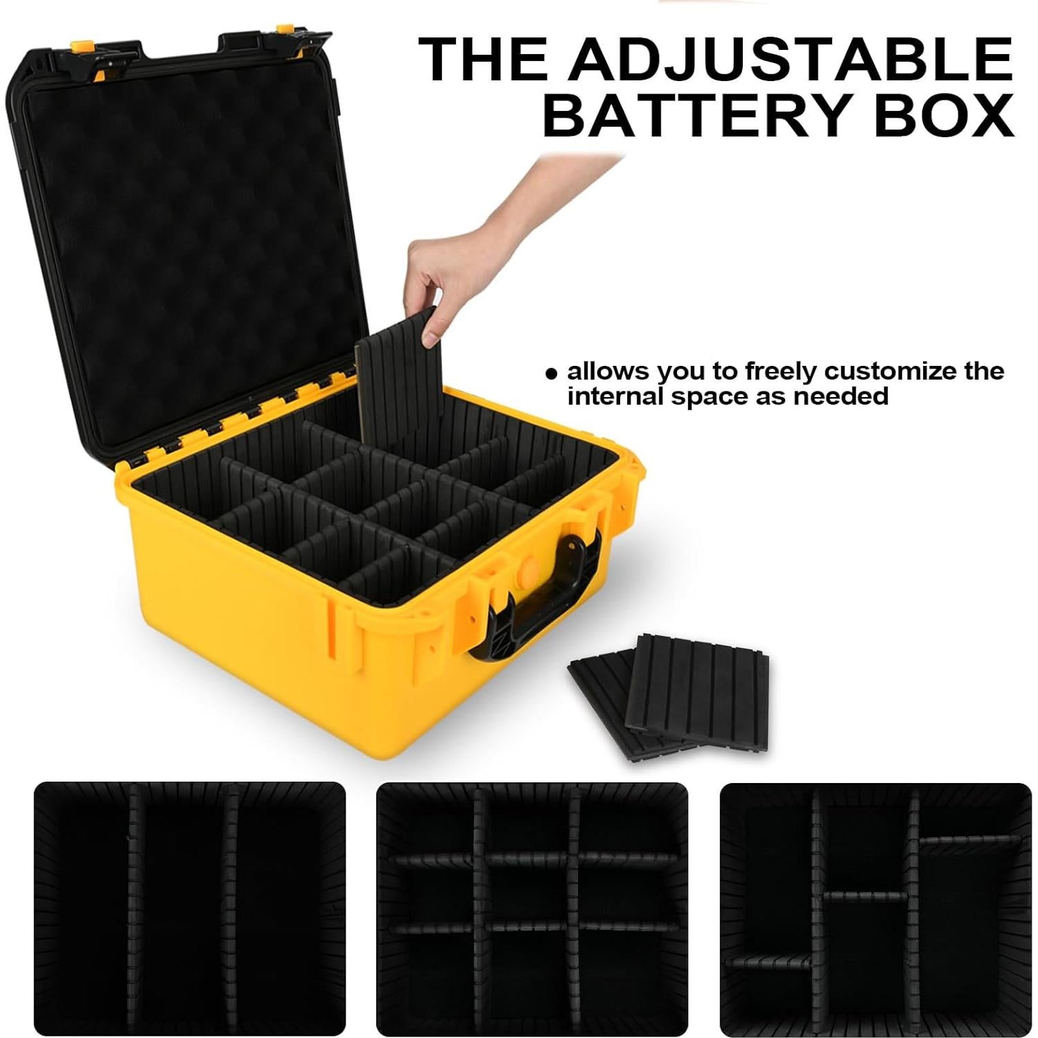 Estuche Organizador HOSOCASE para Baterías Dewalt y Milwaukee