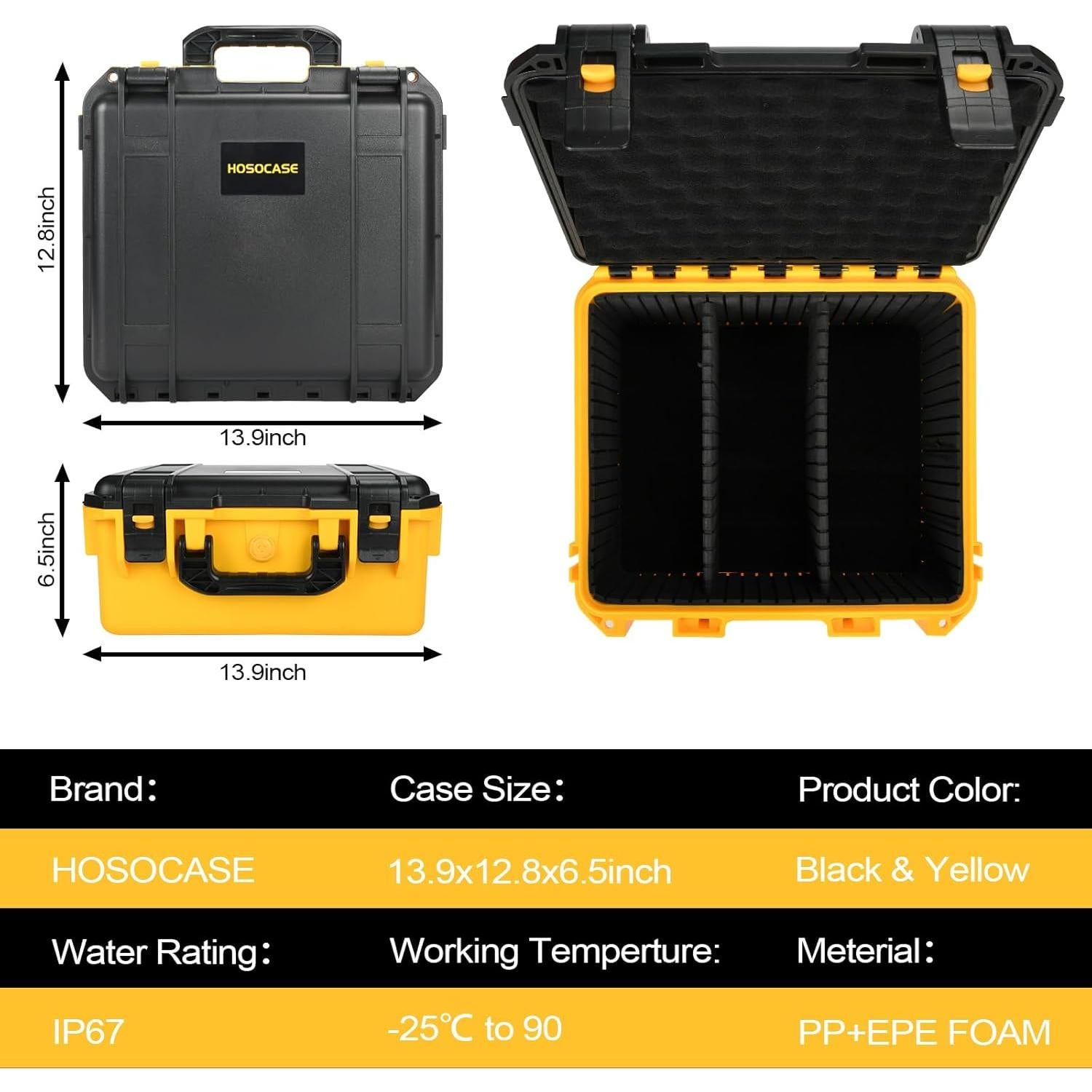 Estuche Organizador HOSOCASE para Baterías Dewalt y Milwaukee