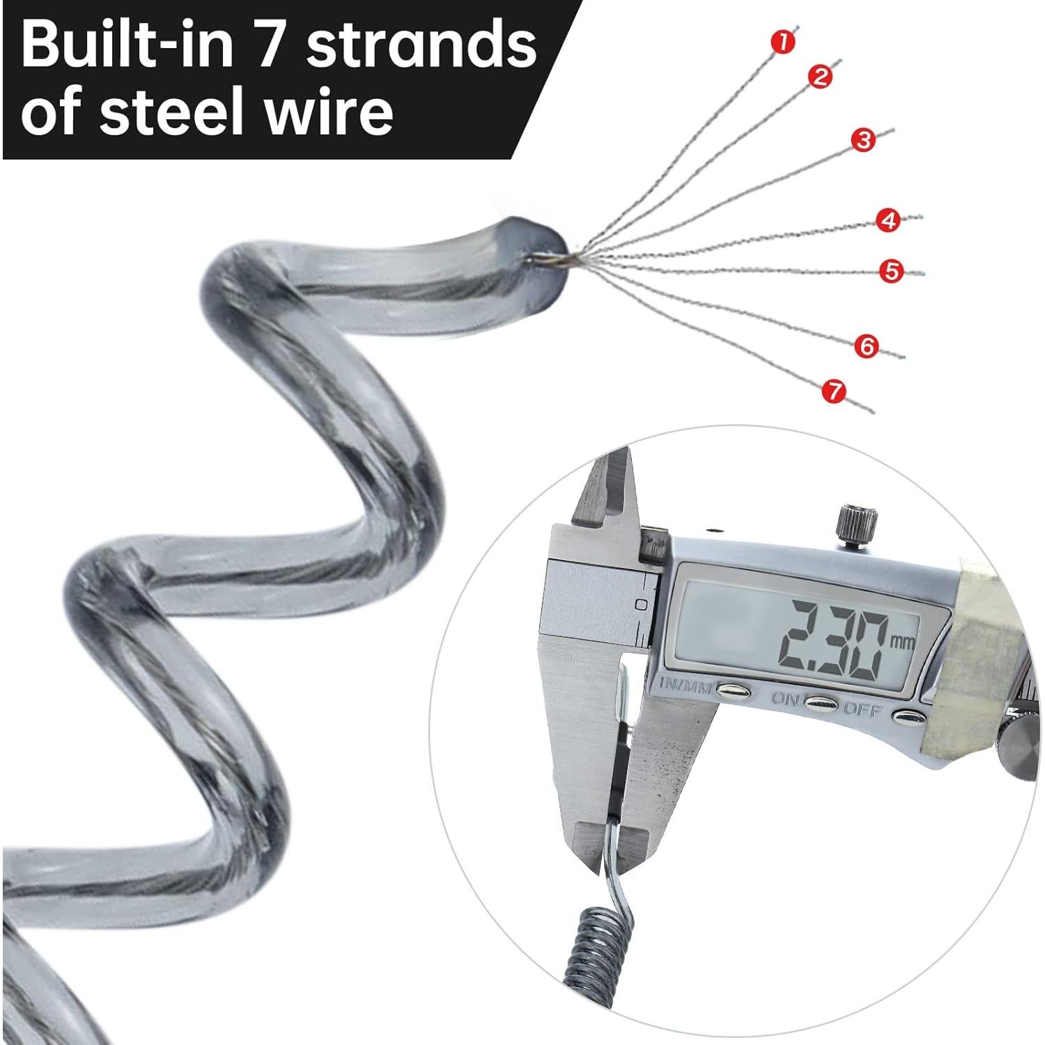 Lanyard de Pesca BB Hapeayou 7 Piezas Resistente 149,86 cm