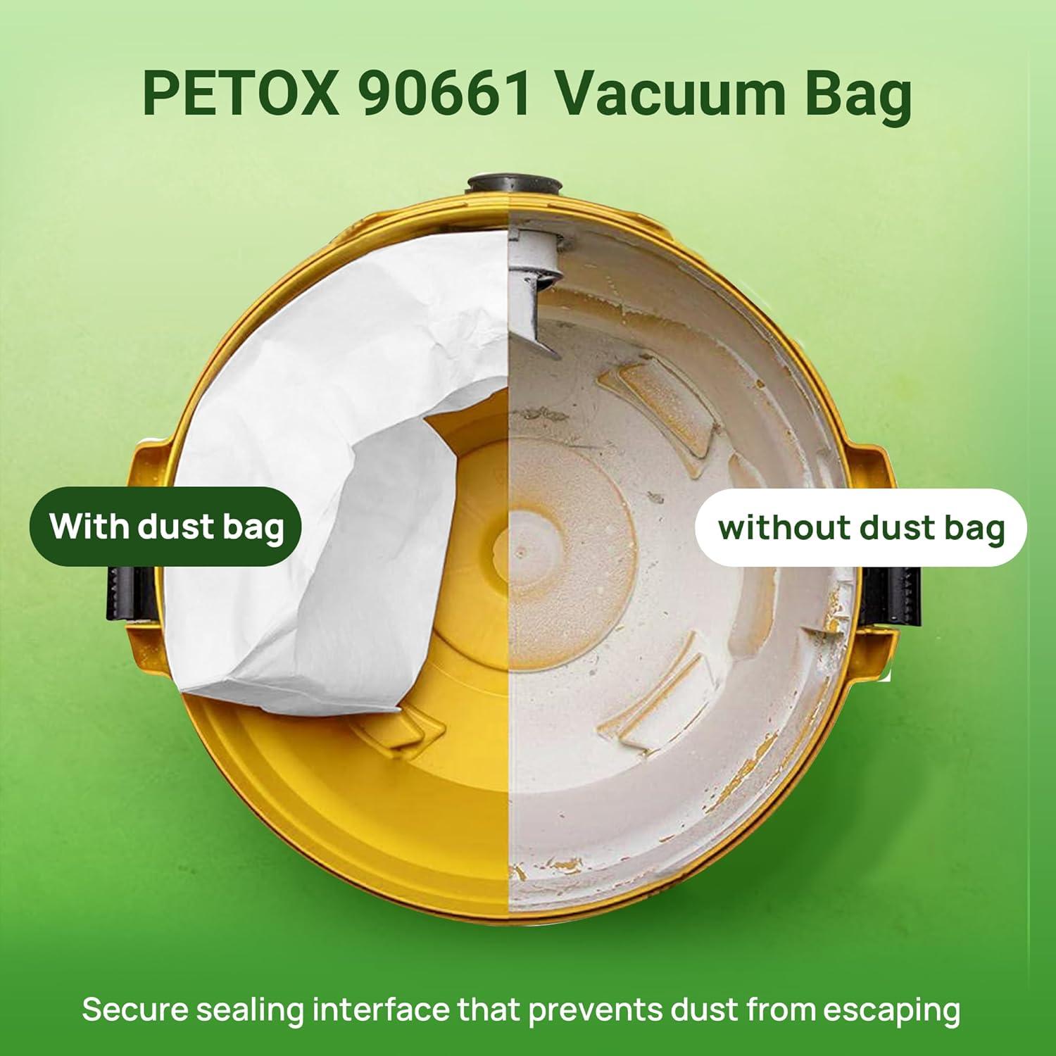 5 Bolsas de Vacío PETOX para Shop Vac 5-8 Galones