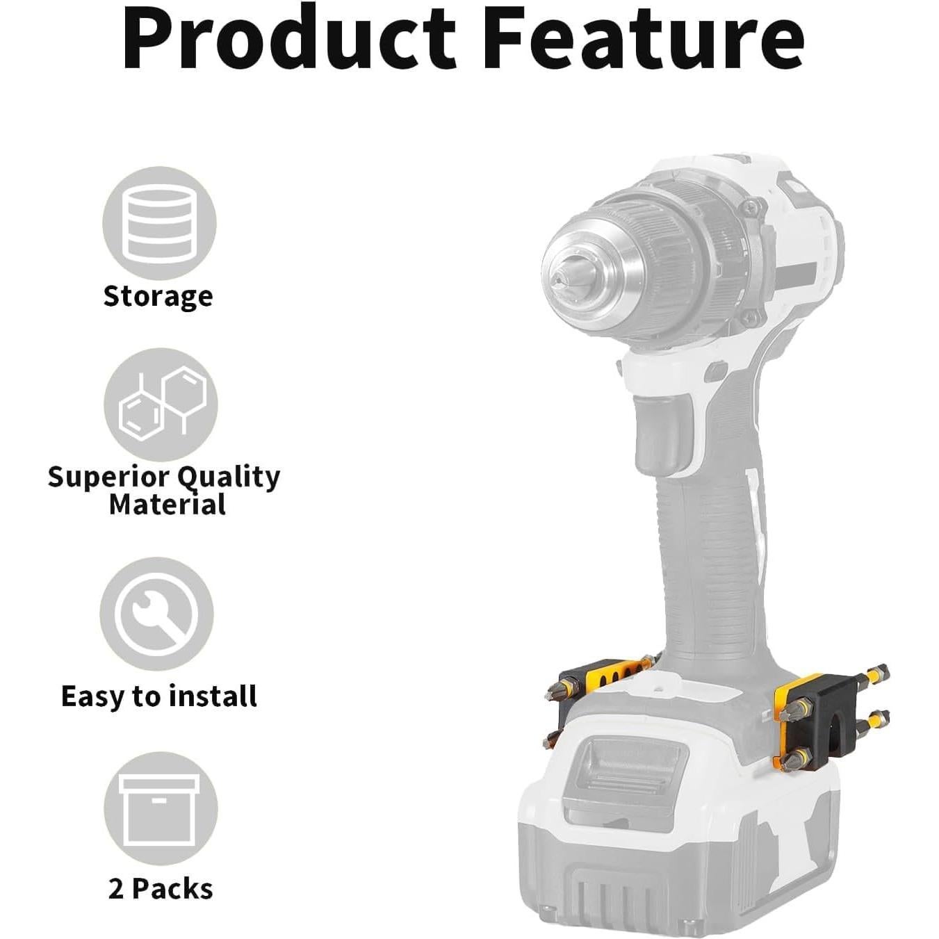 Soporte de Brocas Uniqwamo para Taladro Dewalt 20V - 2 Piezas