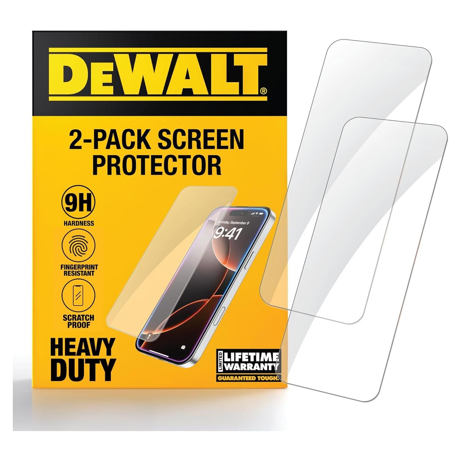 Protector de Pantalla DEWALT para iPhone 16 Pro - Vidrio Templado