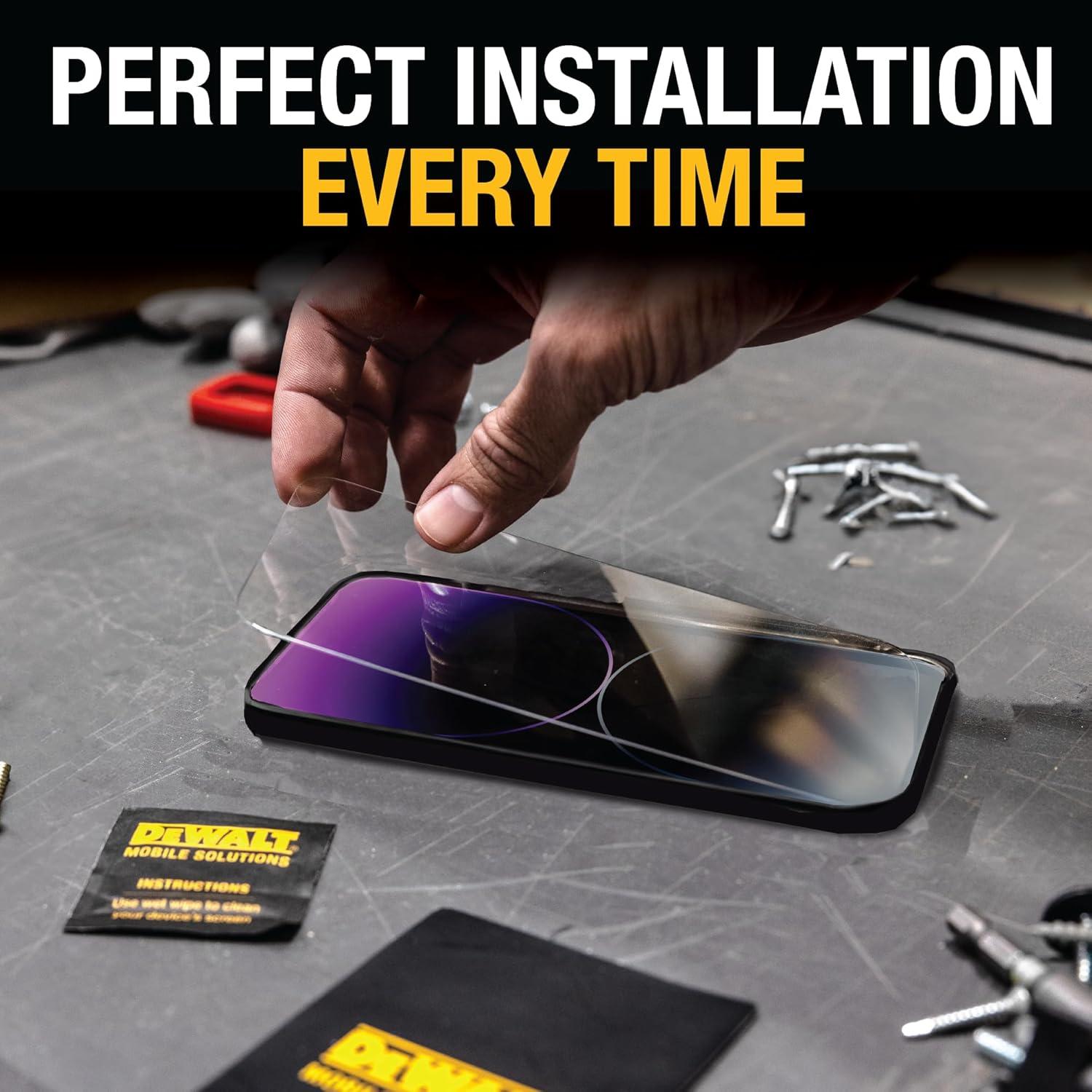 Protector de Pantalla DEWALT para iPhone 16 Pro - Vidrio Templado
