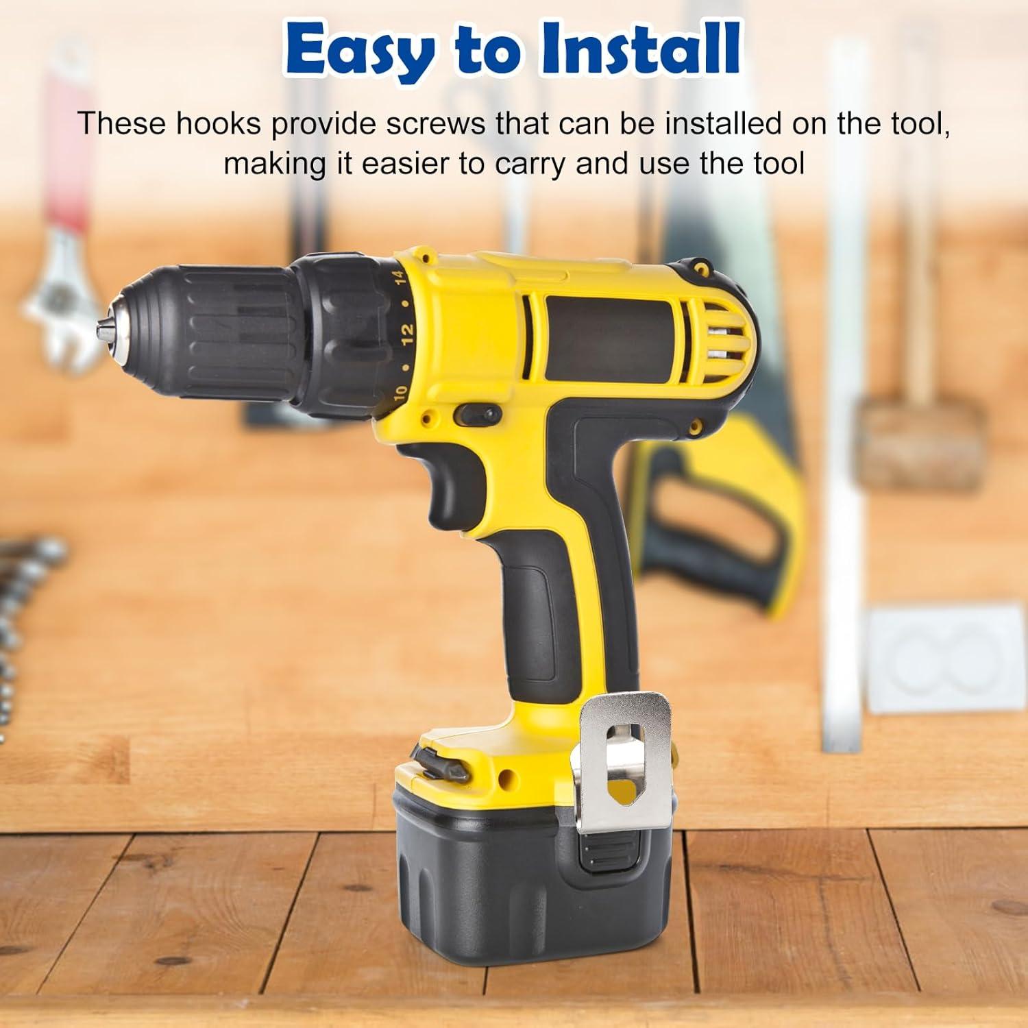 10 Clips de Cinturón Dewalt N268241 Acero Inoxidable 304