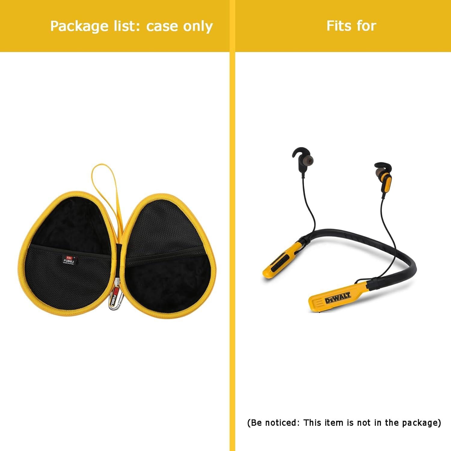 Funda Dura FBLFOBELI para Auriculares DEWALT Bluetooth
